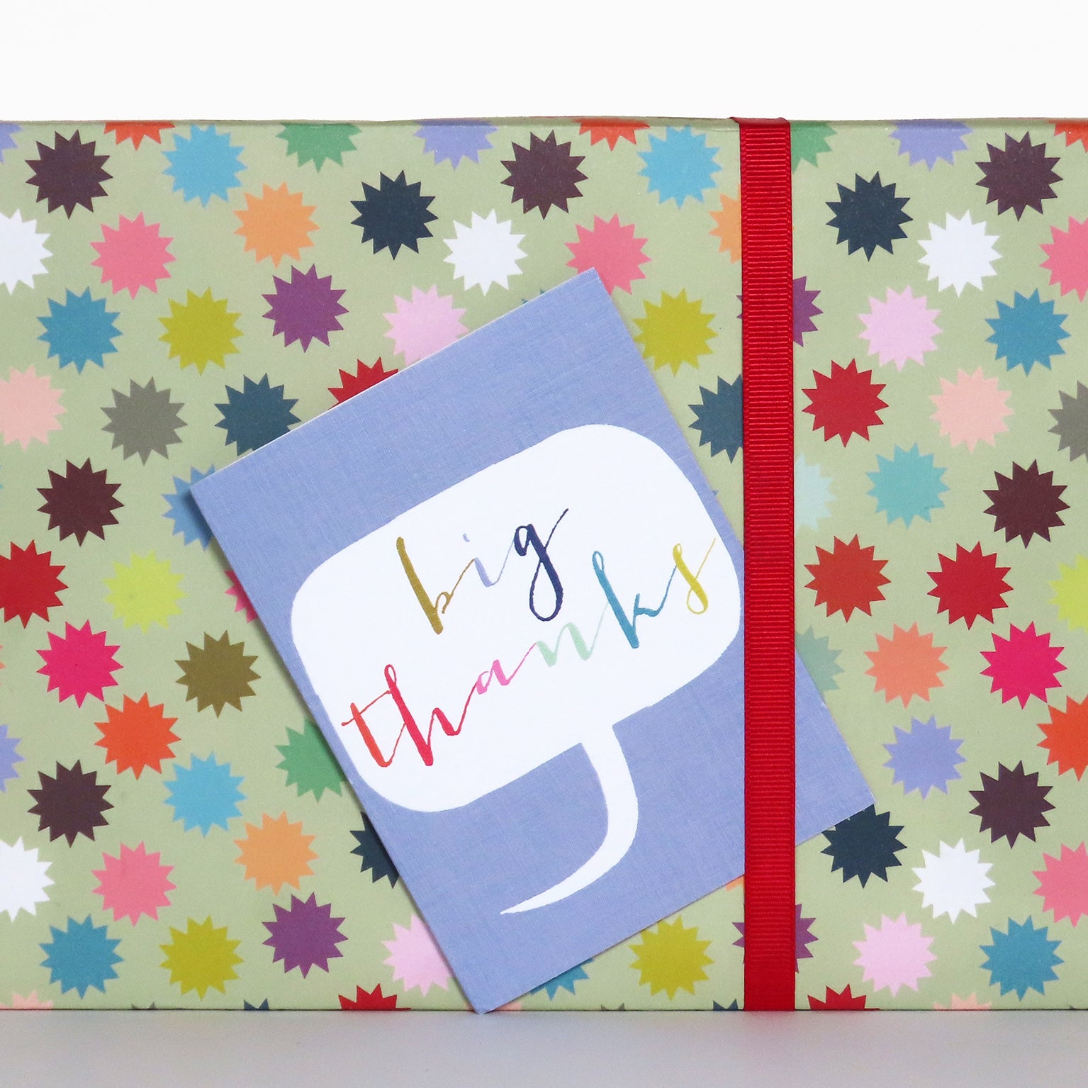 mini big thanks card