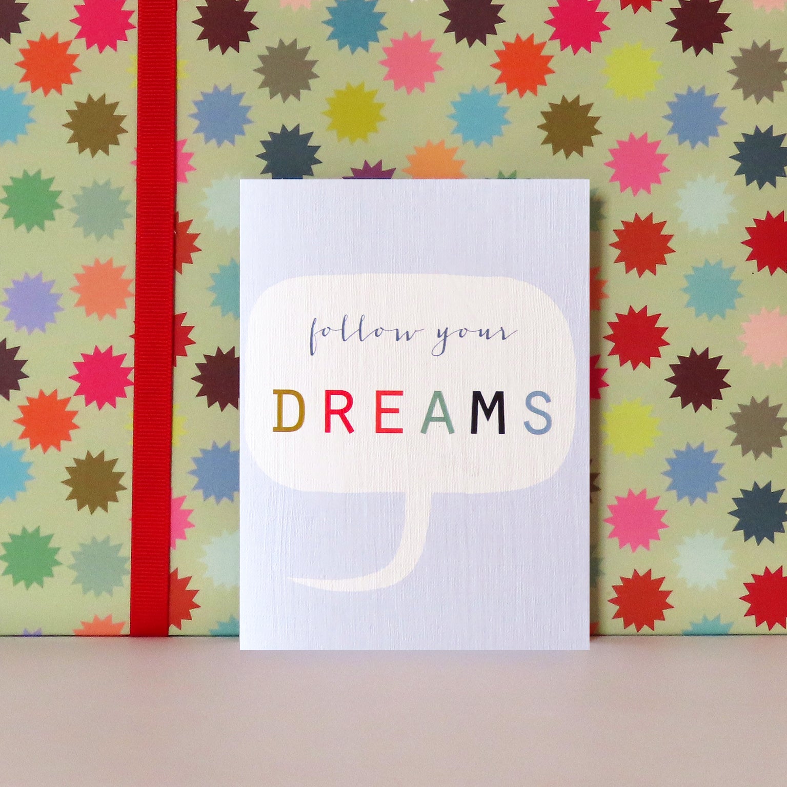 mini follow your dreams card