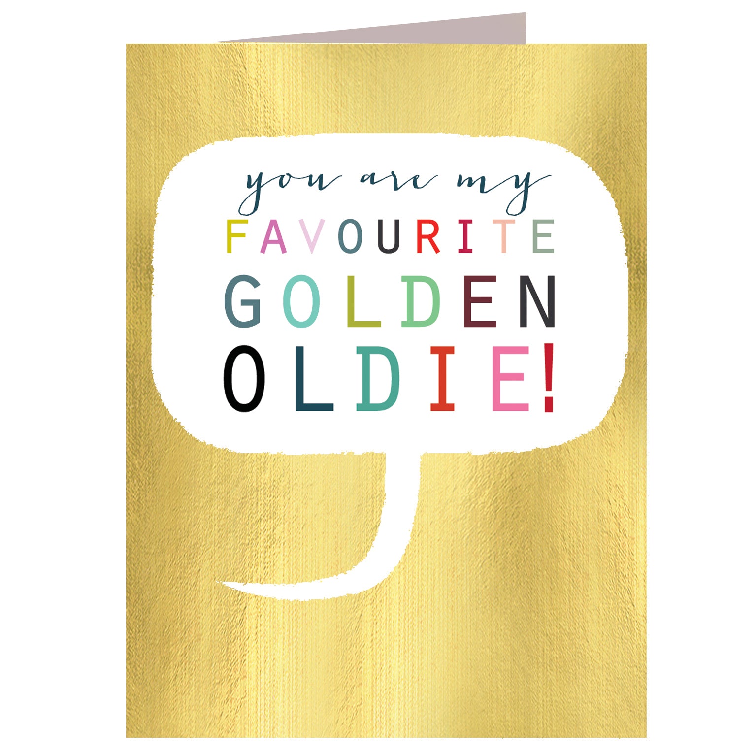 mini golden oldie card