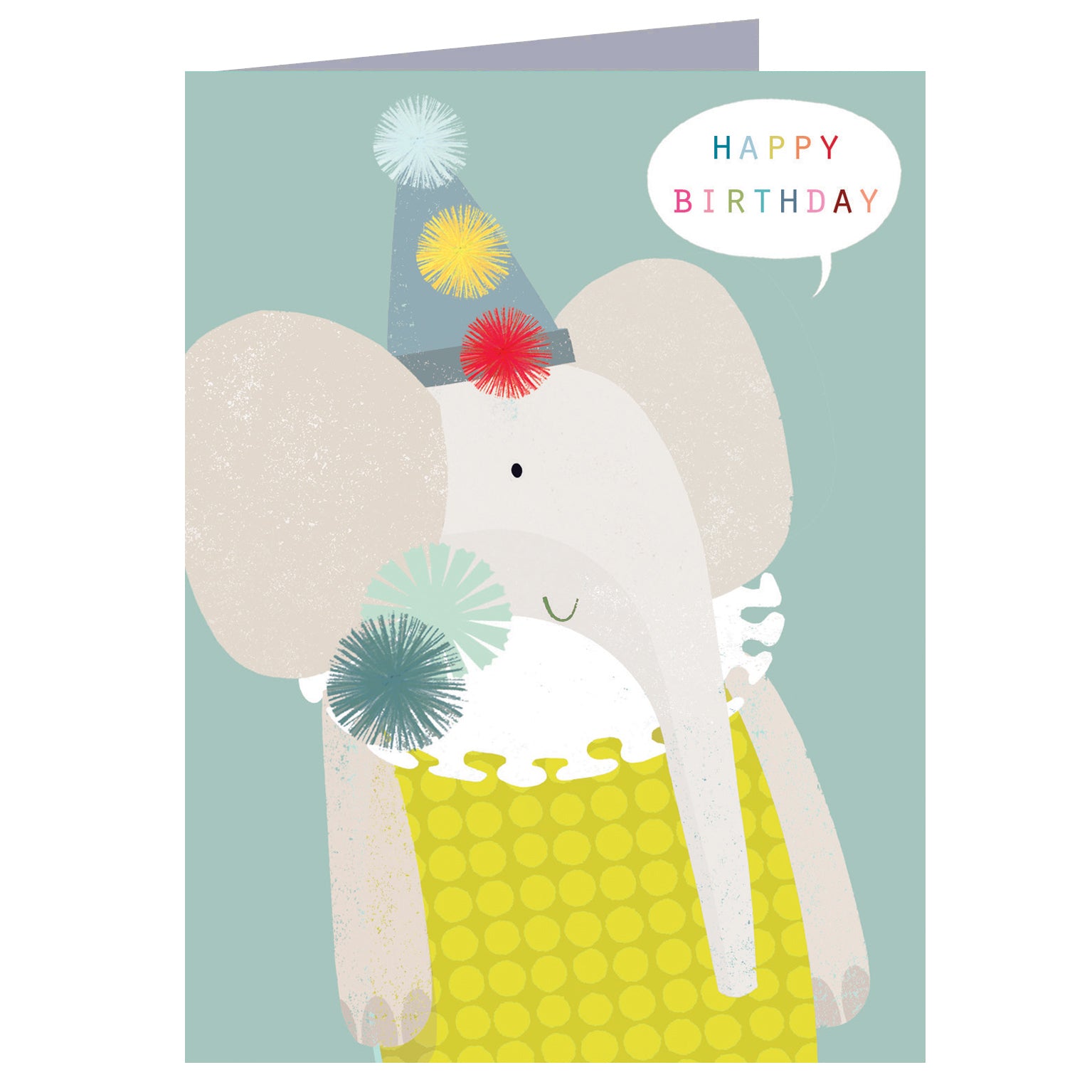 TY01 mini elephant birthday card