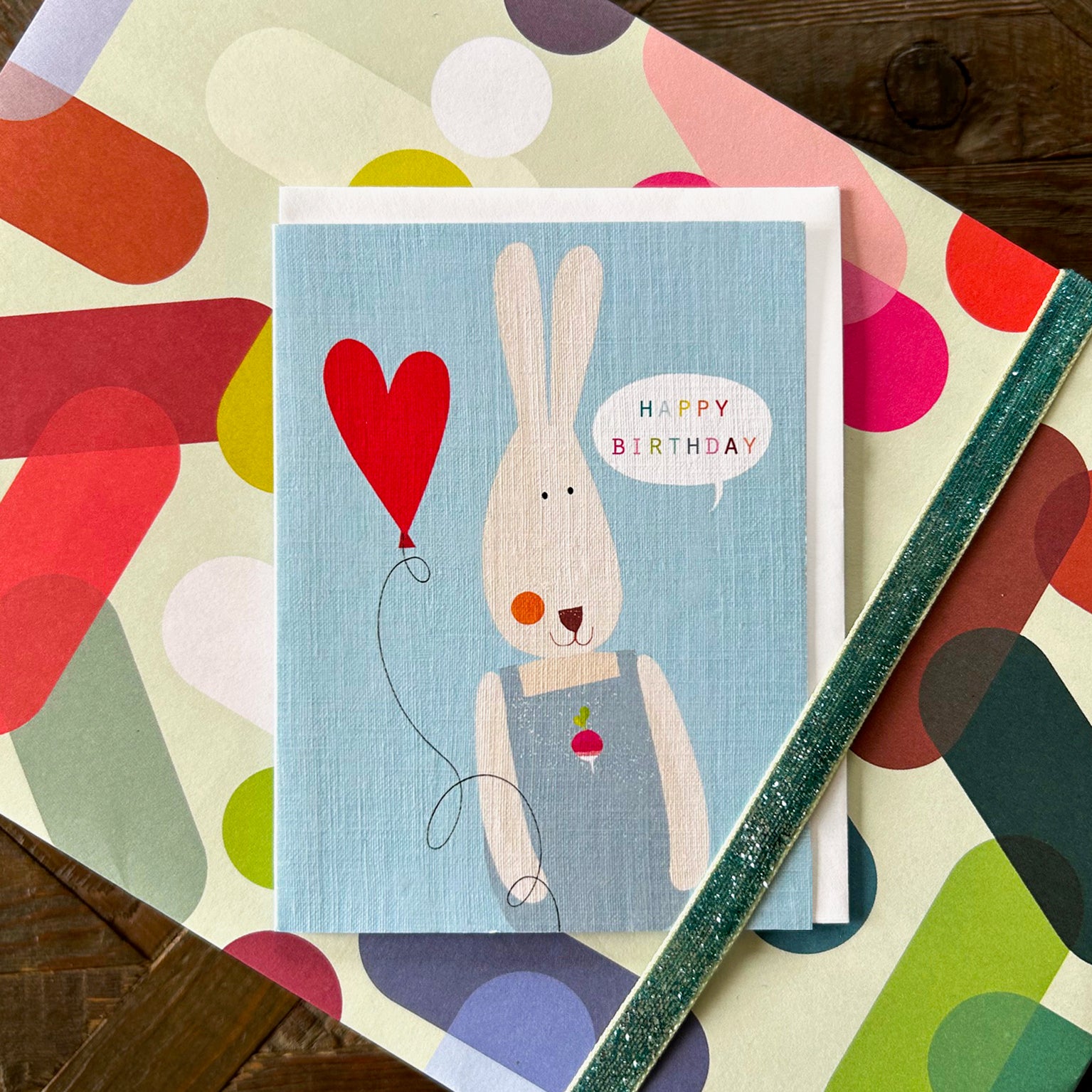 TY02 mini rabbit birthday card