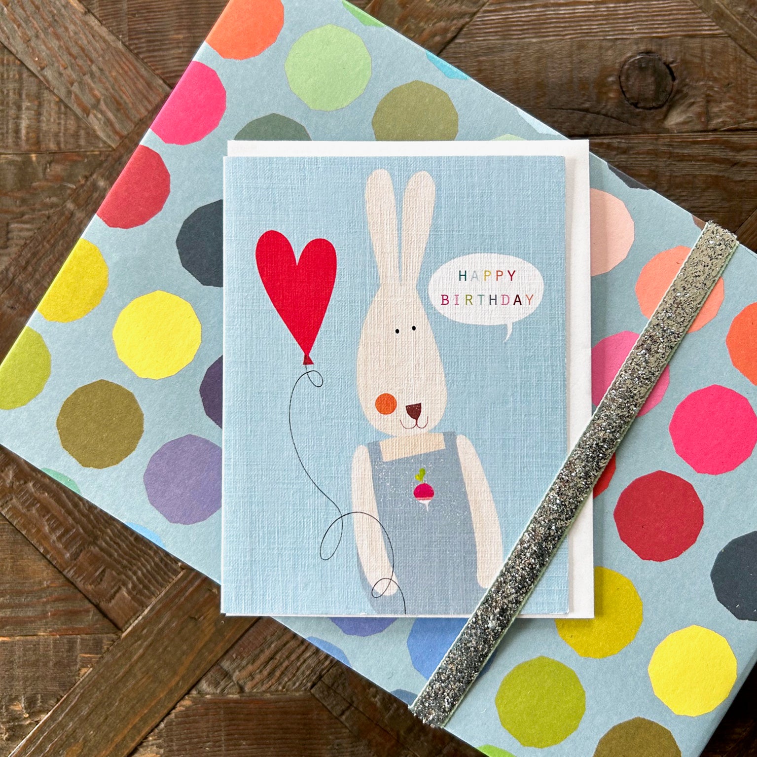 TY02 mini rabbit birthday card