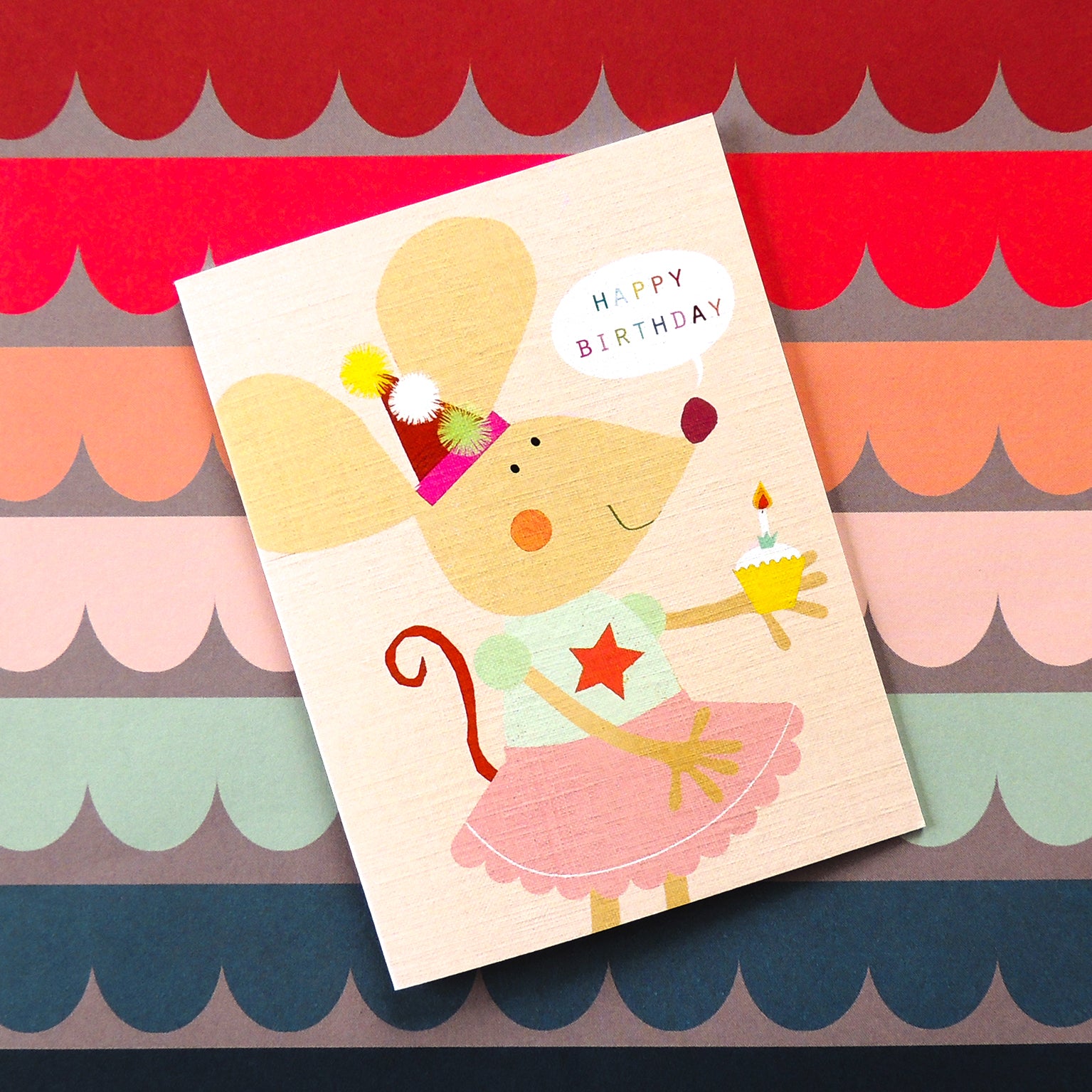 TY03 mini mouse birthday card