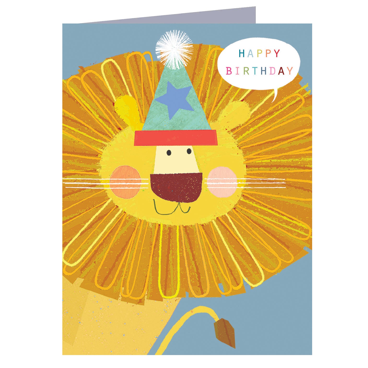 TY06 mini toy lion birthday card