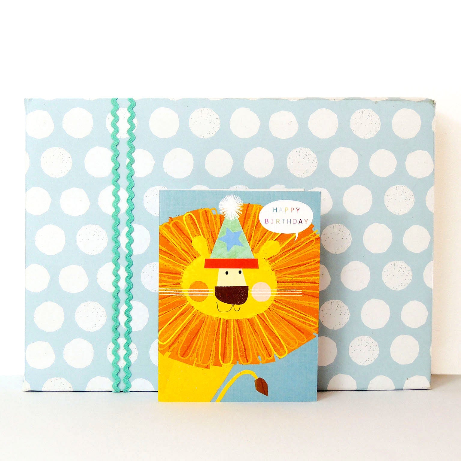 TY06 mini toy lion birthday card