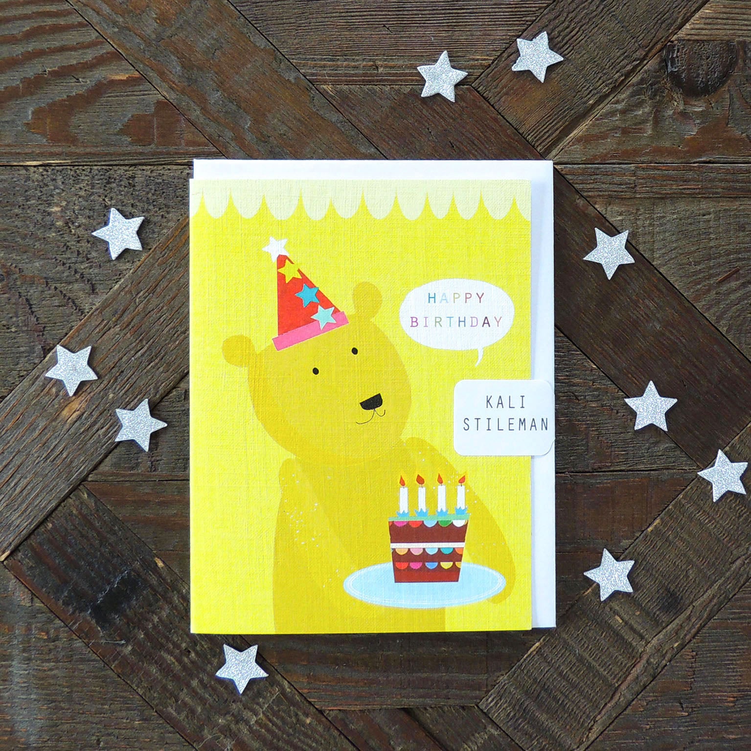 TY10 mini bear birthday card