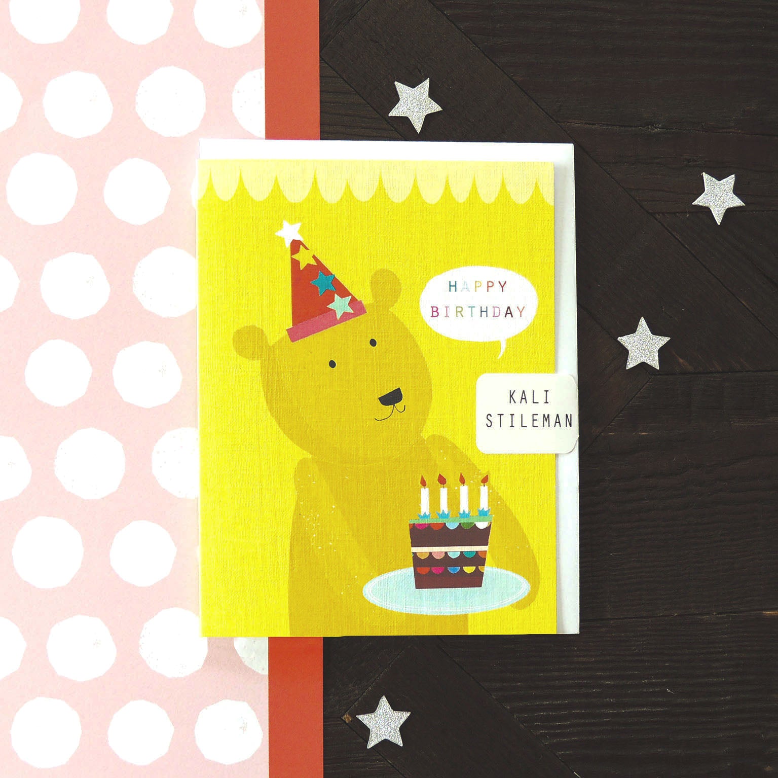 TY10 mini bear birthday card