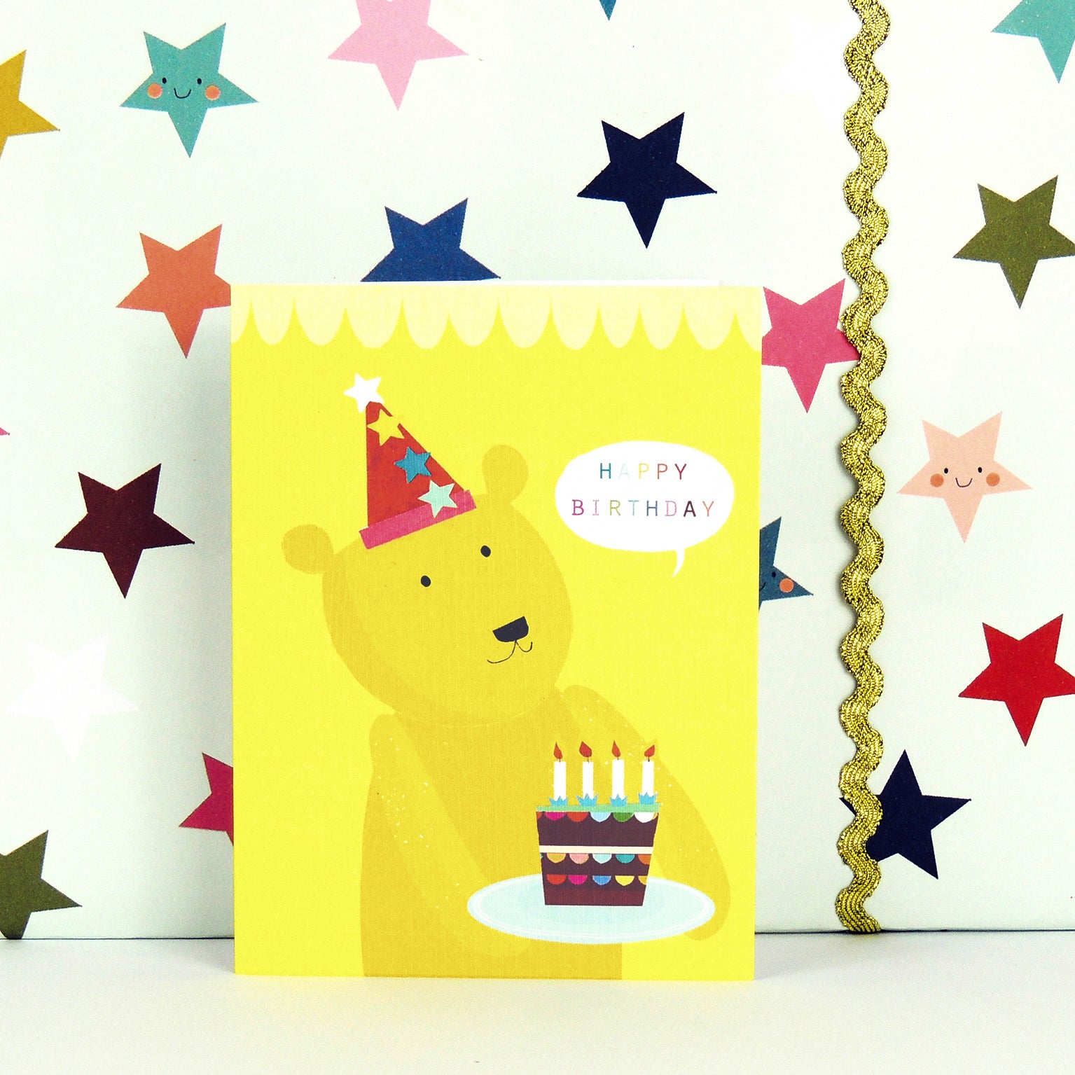 TY10 mini bear birthday card