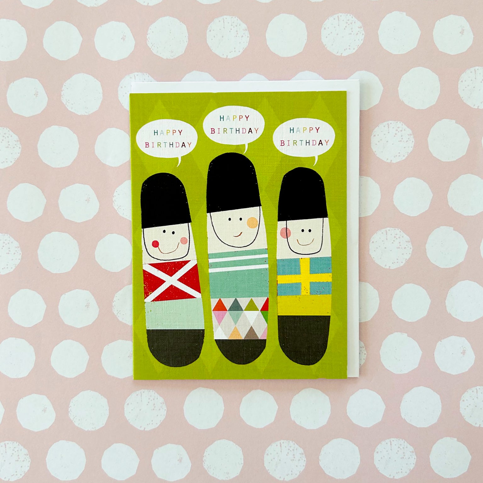 TY13 mini soldiers birthday card