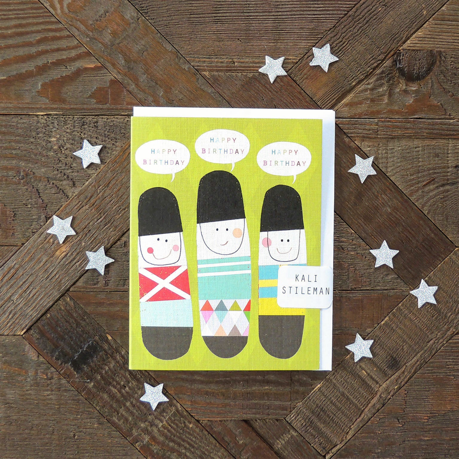 TY13 mini soldiers birthday card