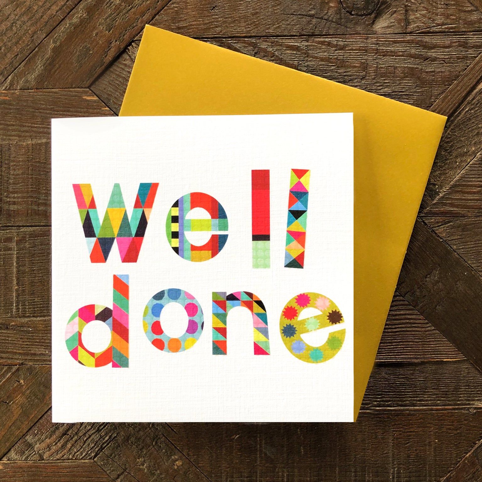 WD02 glossy well done card