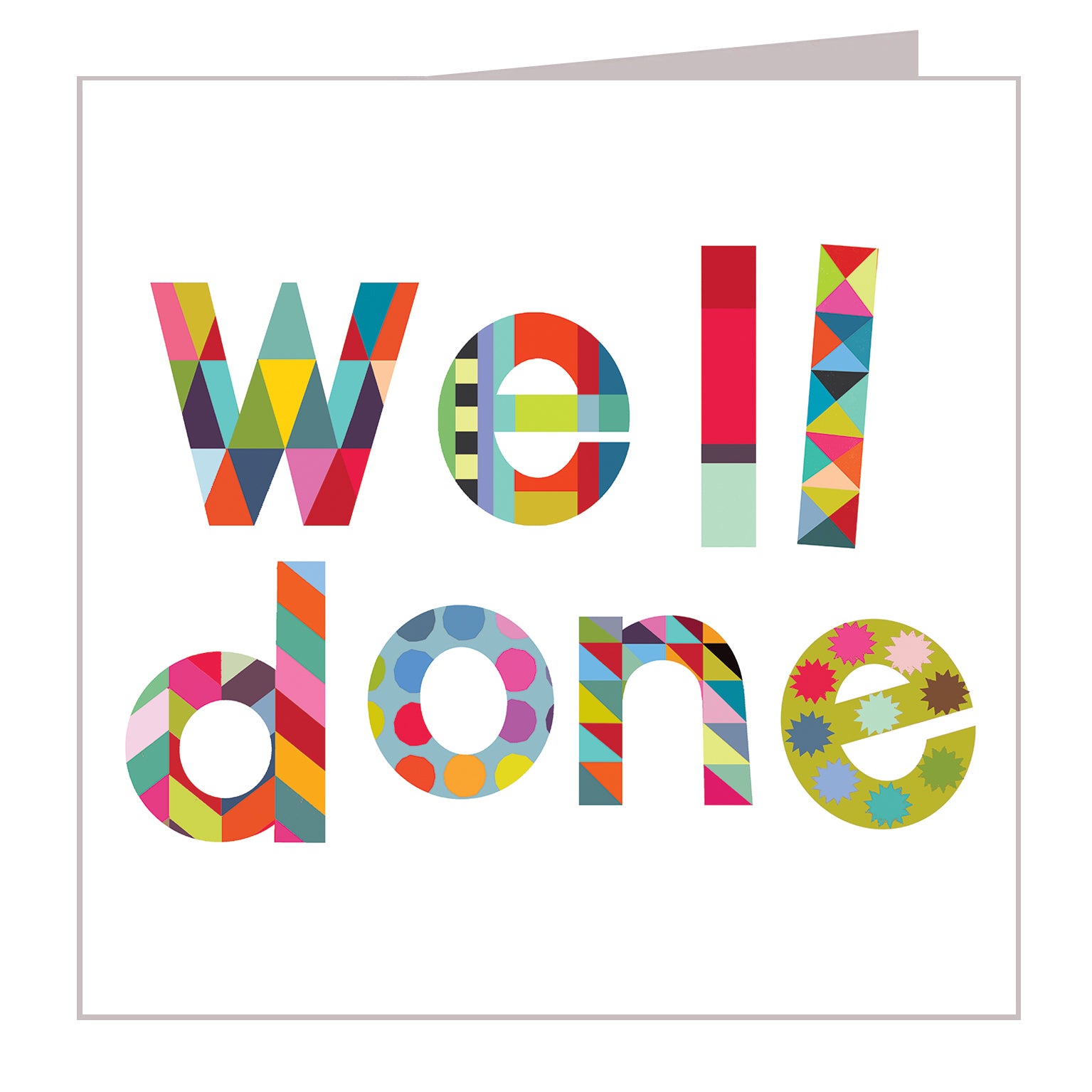 WD02 glossy well done card