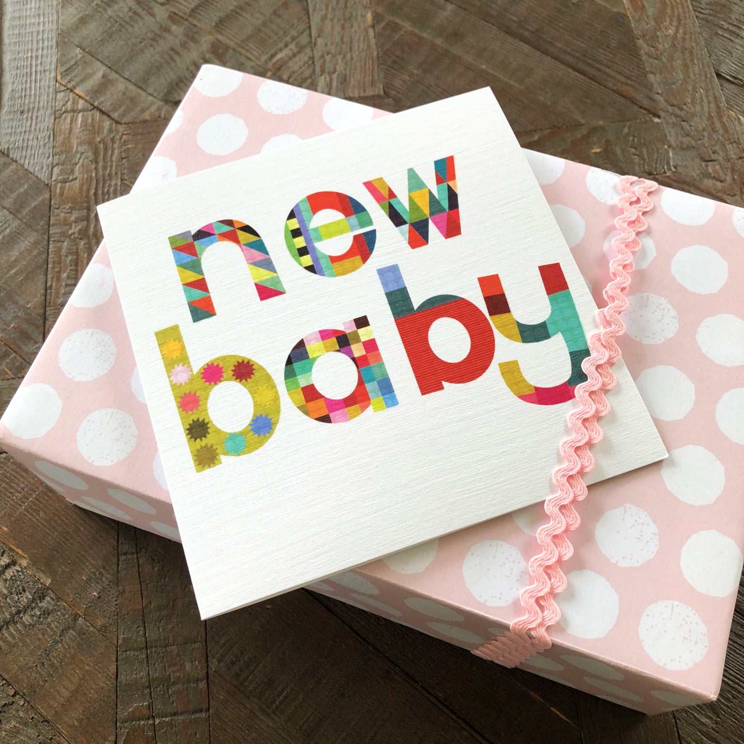 WD03 glossy new baby card