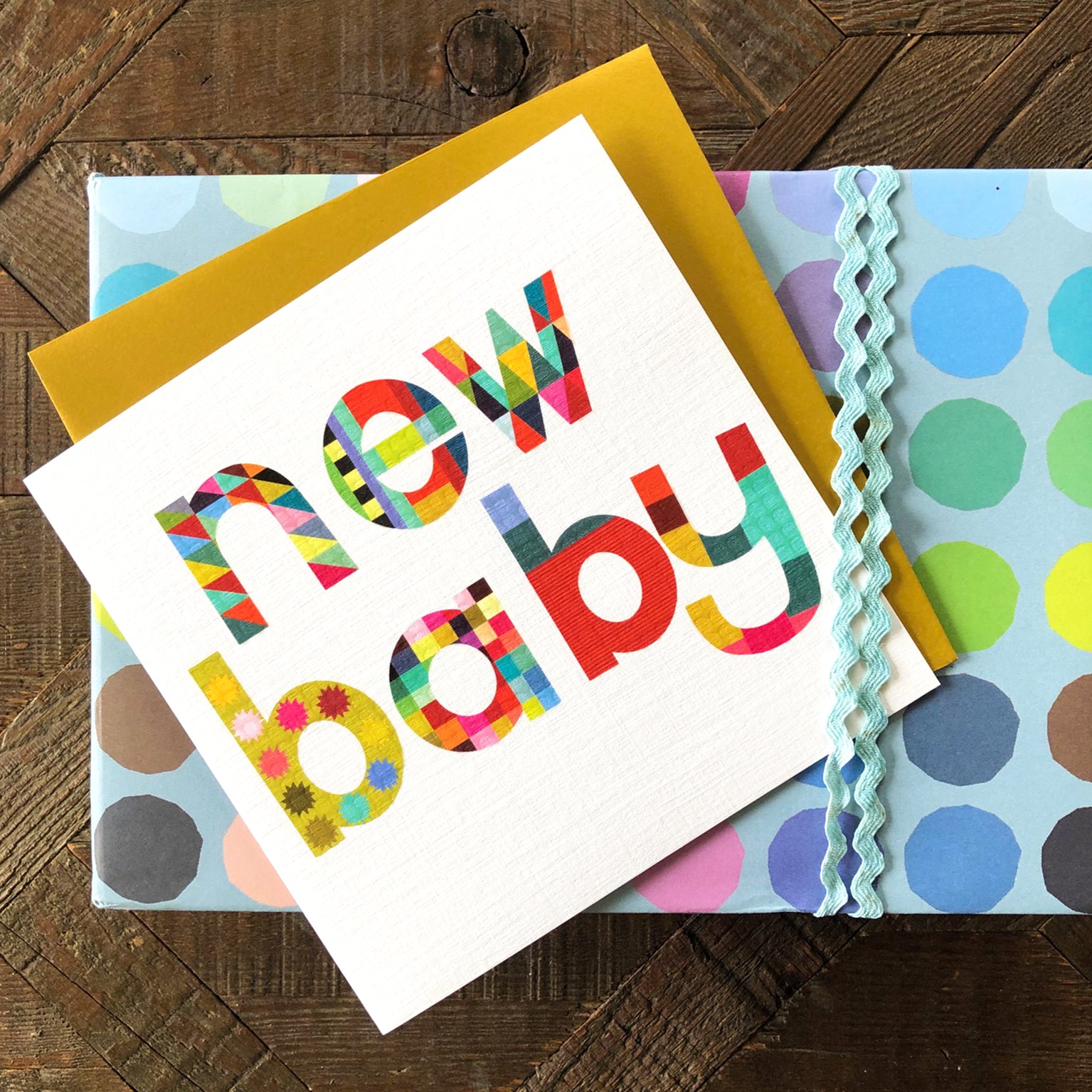 WD03 glossy new baby card