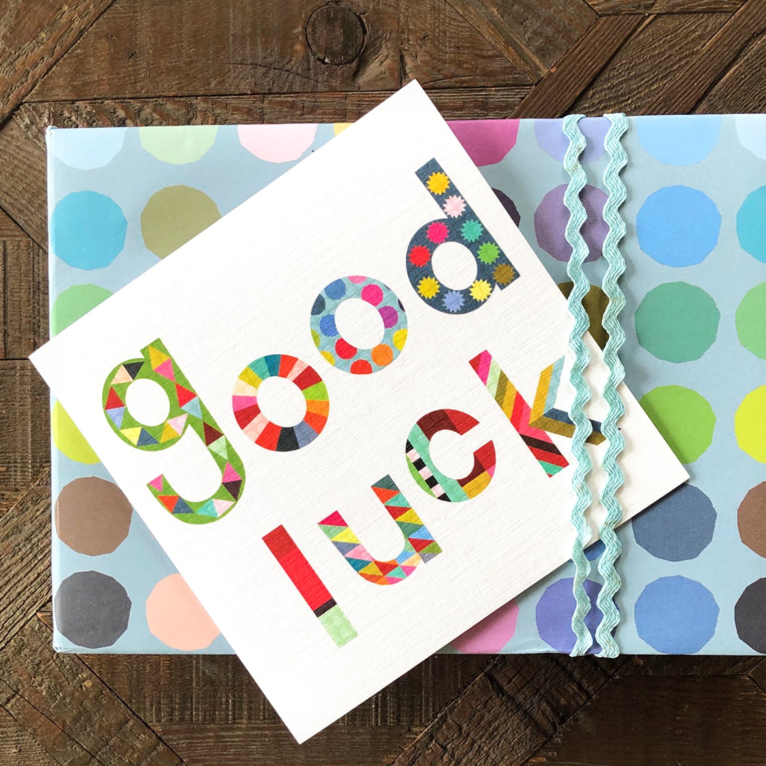 WD04 glossy good luck card