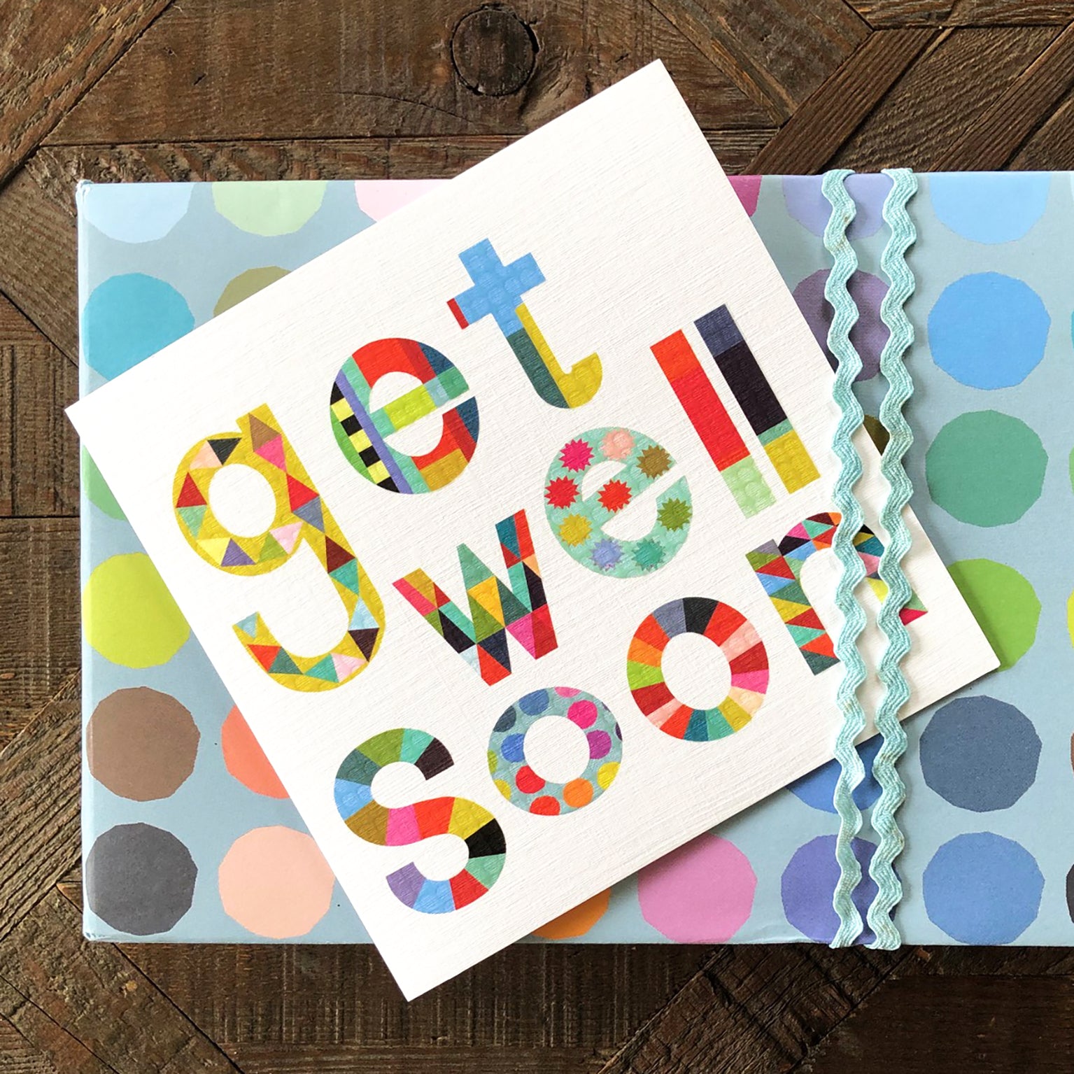 WD08 glossy get well soon card