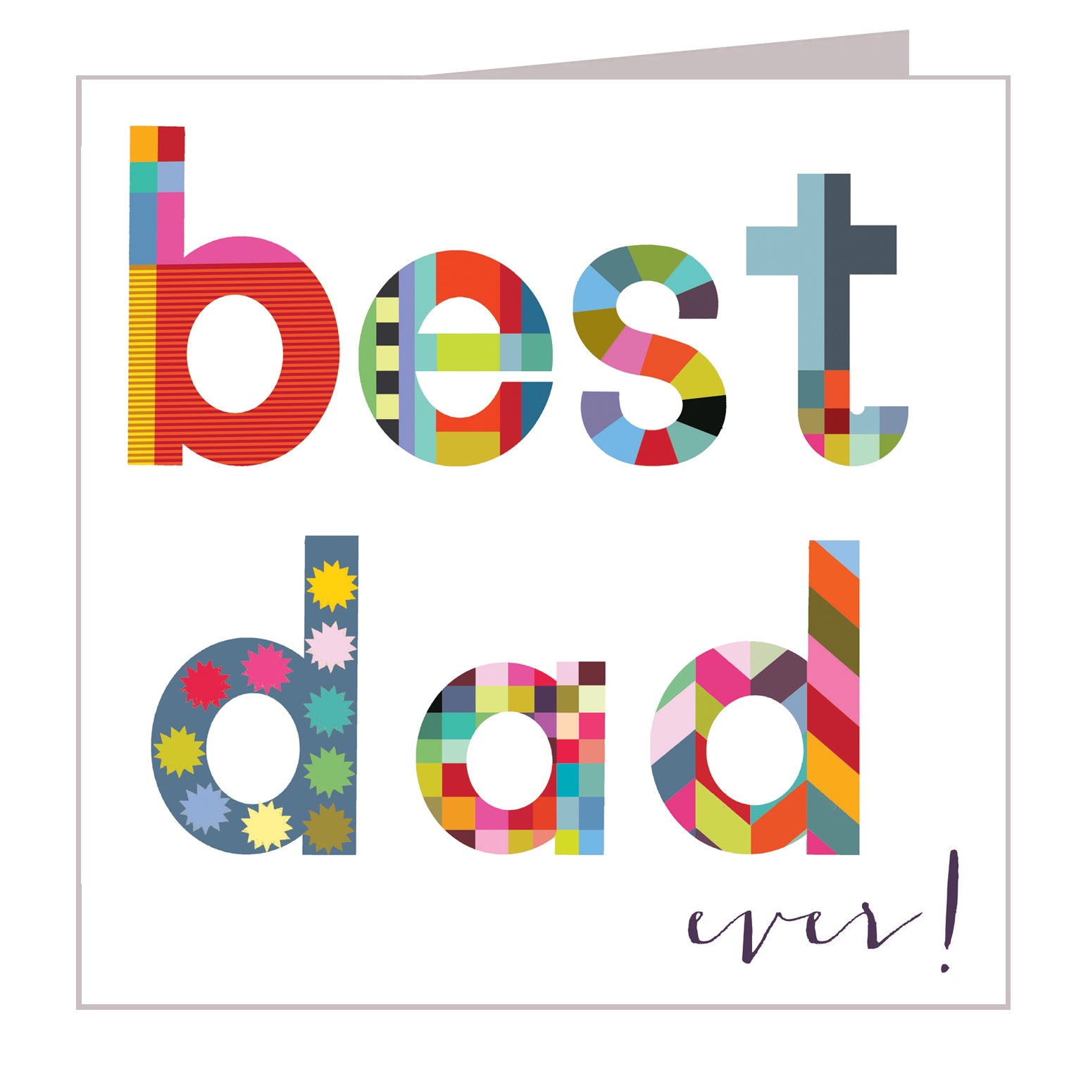 WD12 glossy best dad card