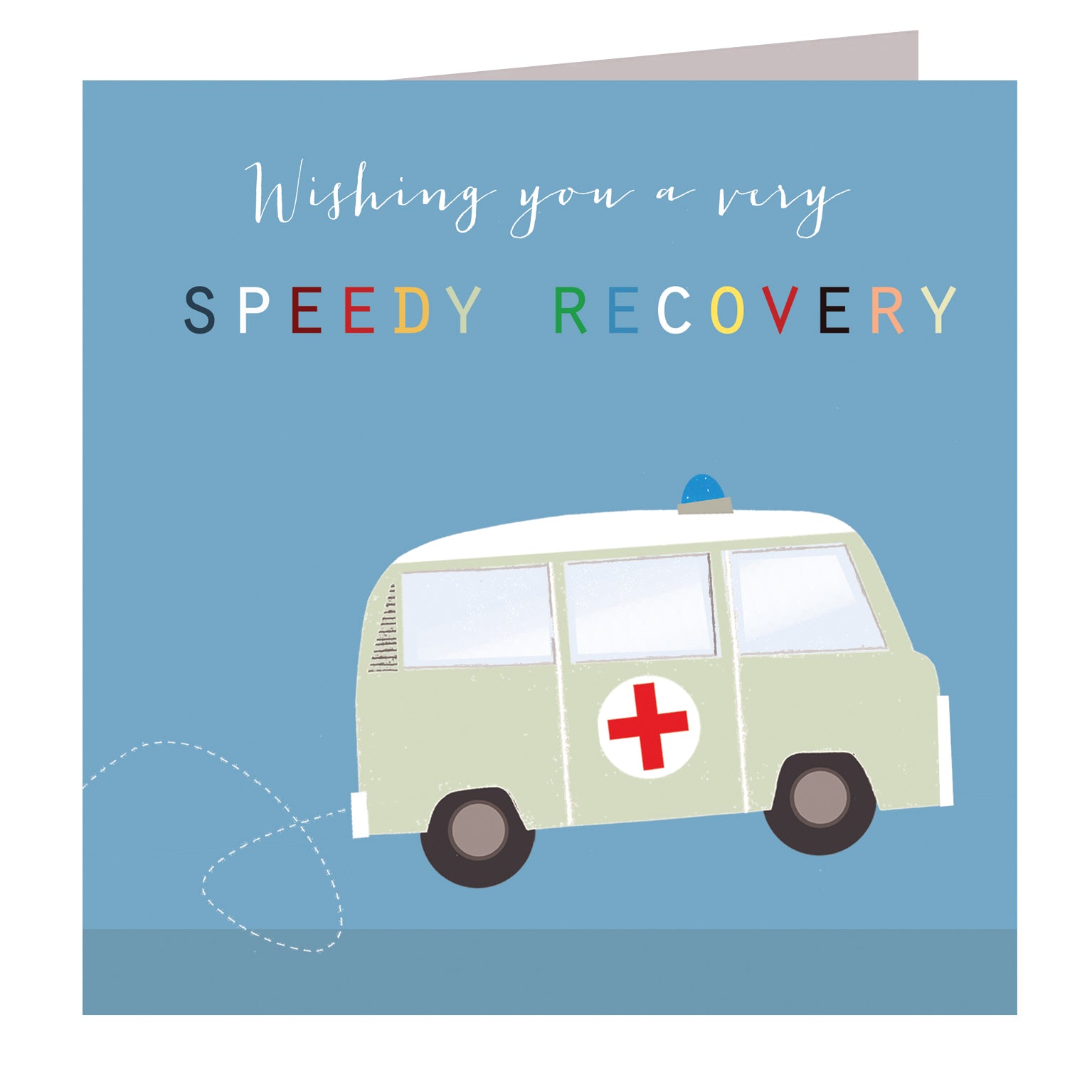 WO18 speedy recovery greetings card