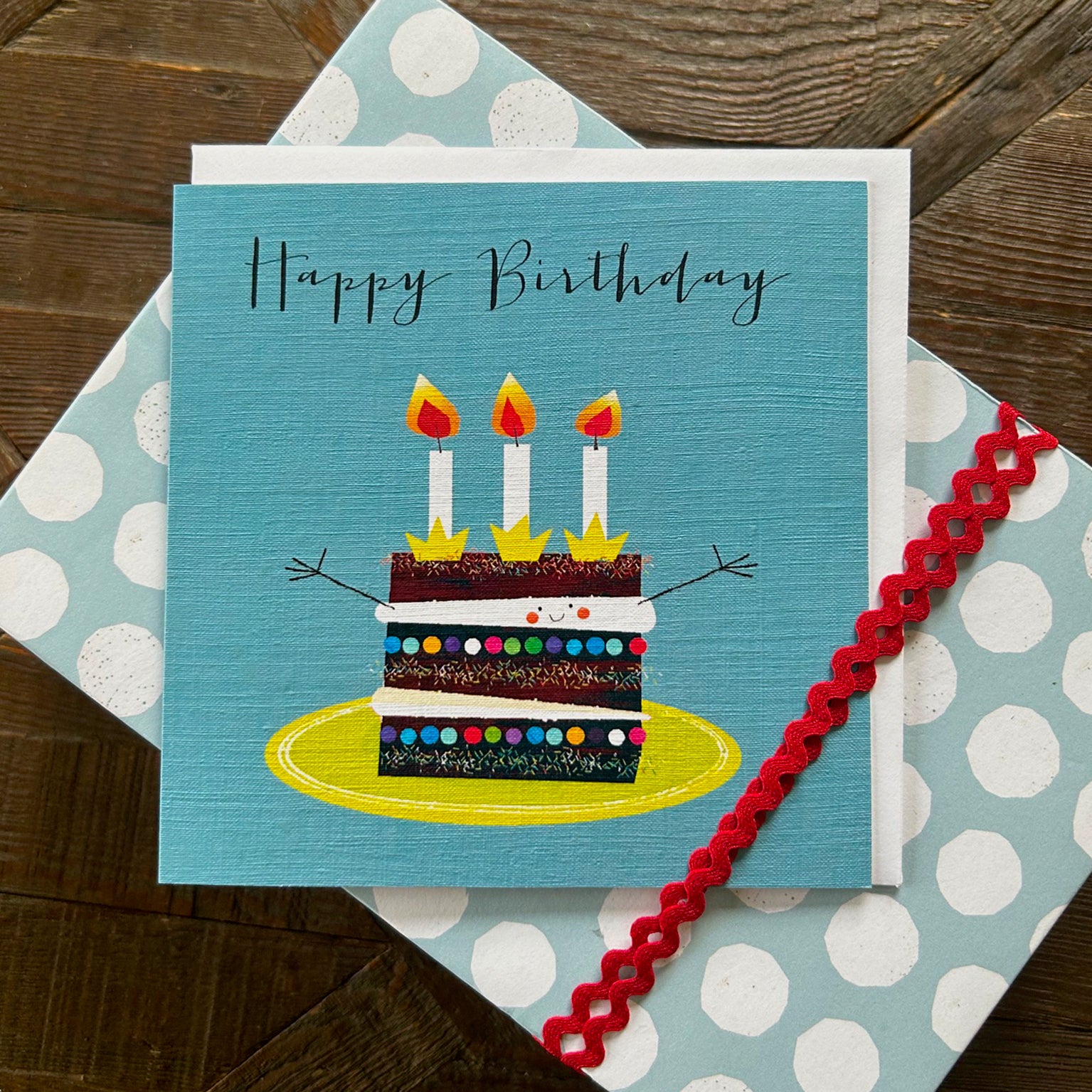 WO22 happy birthday cake card