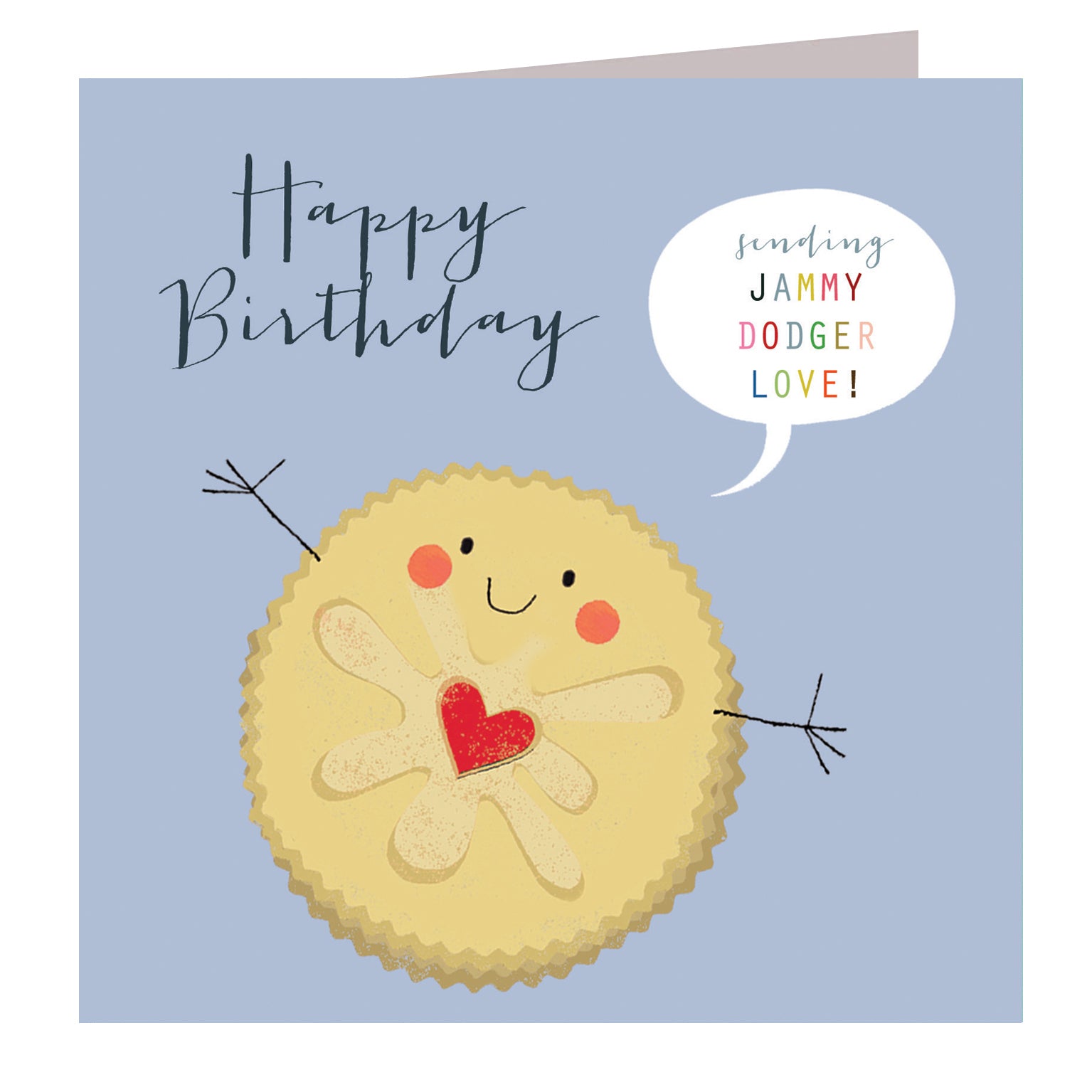 WO31 jammy dodger birthday card