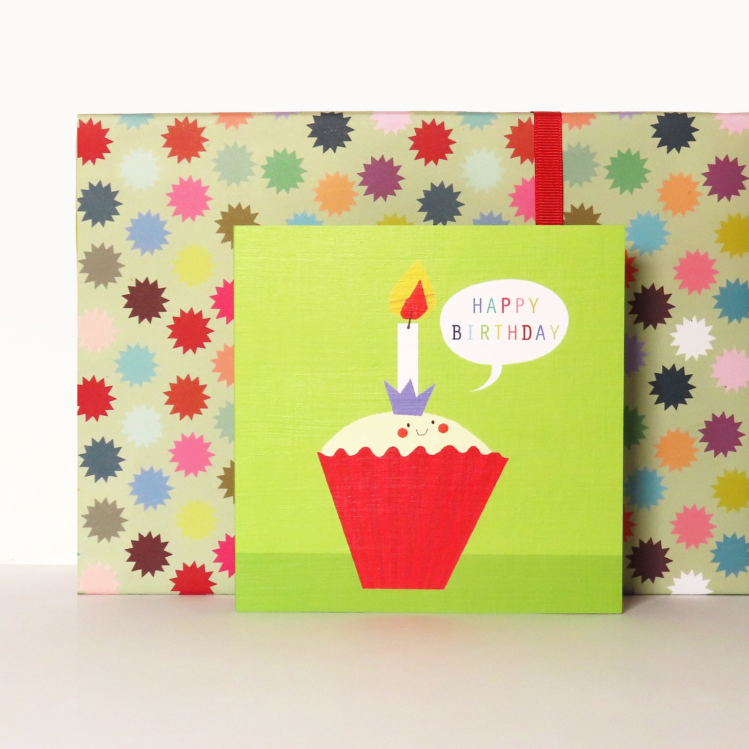 WO39 happy birthday cupcake card