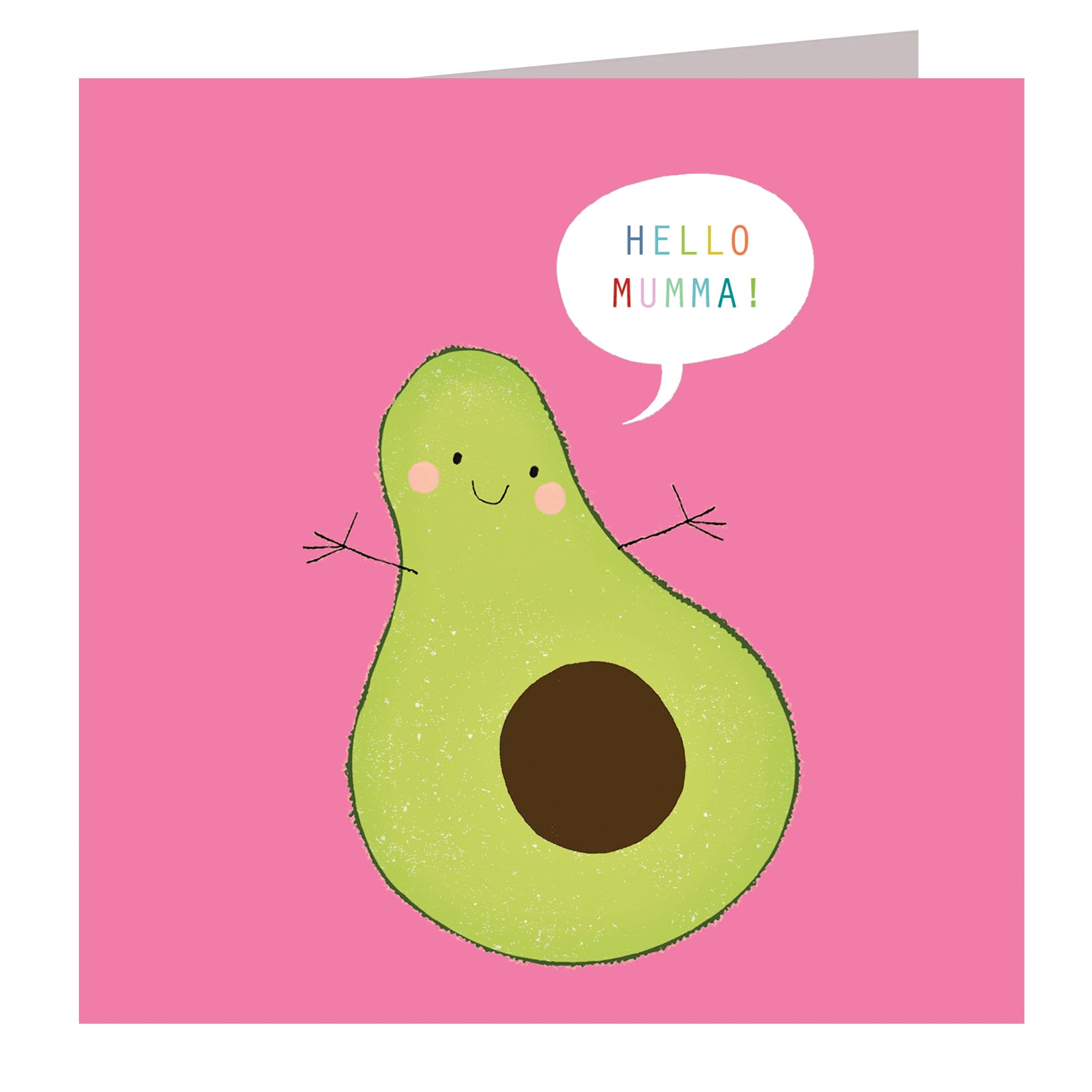 WO41 hello mumma avocado card