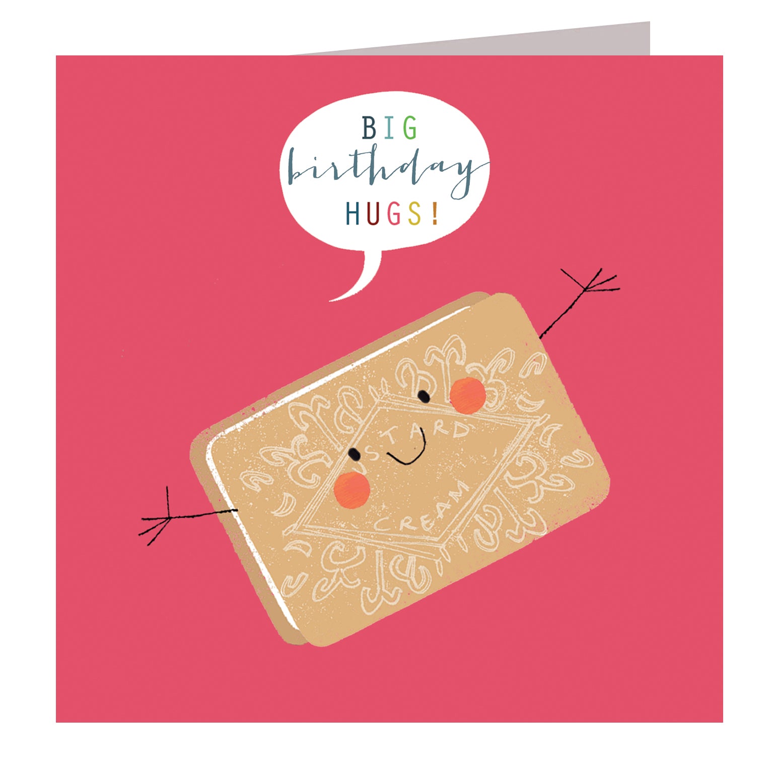 WO42 birthday custard cream card