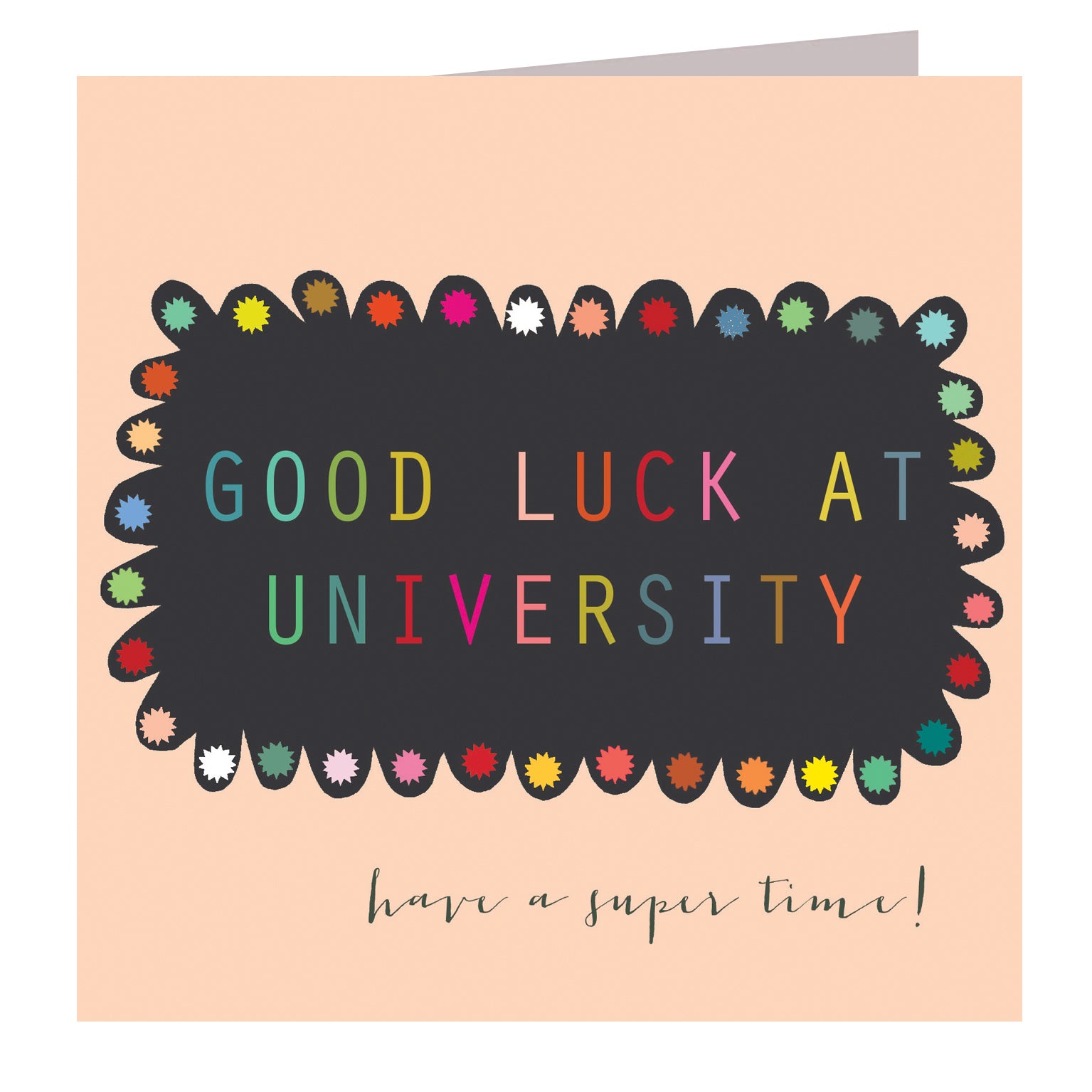 WO55 university good luck card