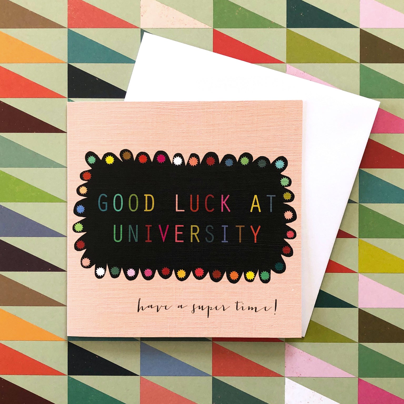 WO55 university good luck card