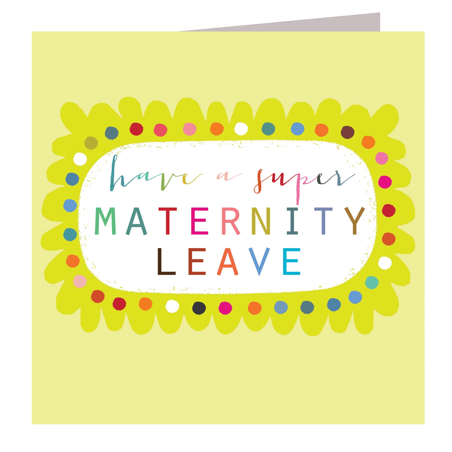 WO57 maternity leave greetings card