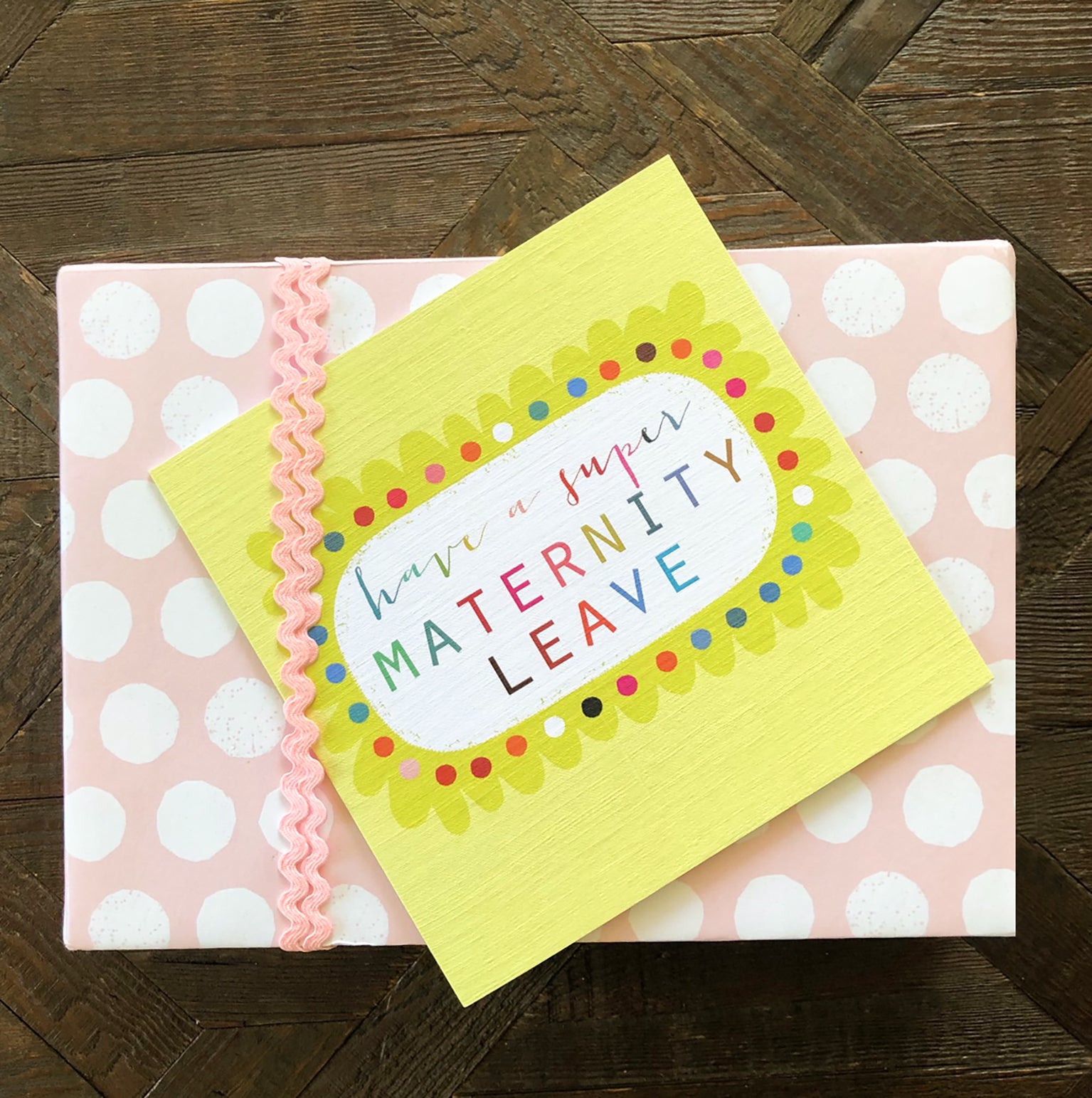 WO57 maternity leave greetings card