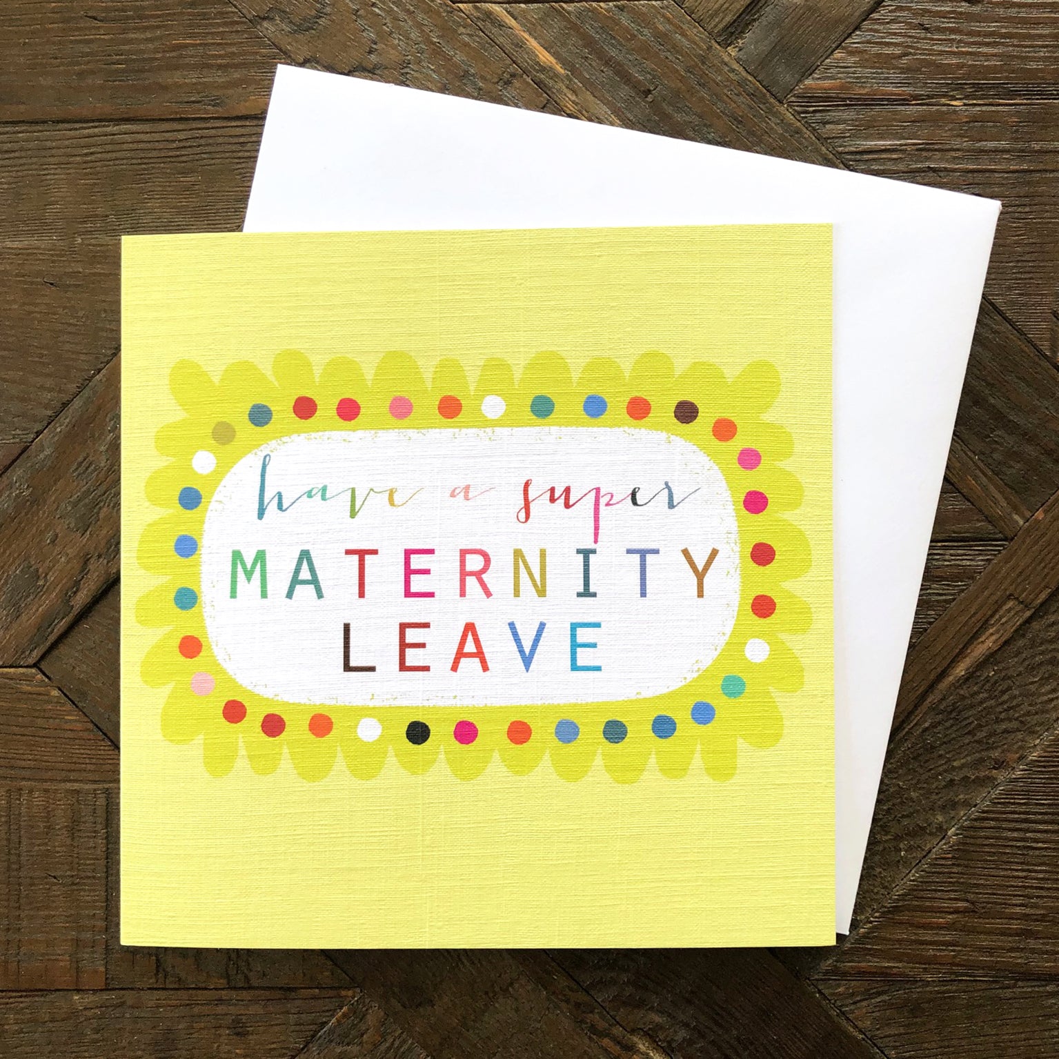 WO57 maternity leave greetings card