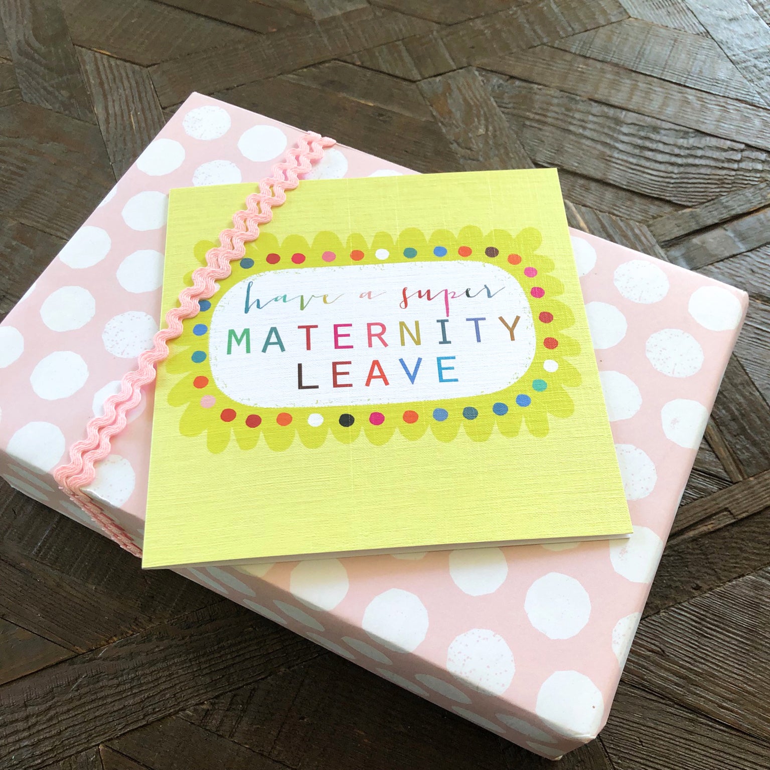 WO57 maternity leave greetings card