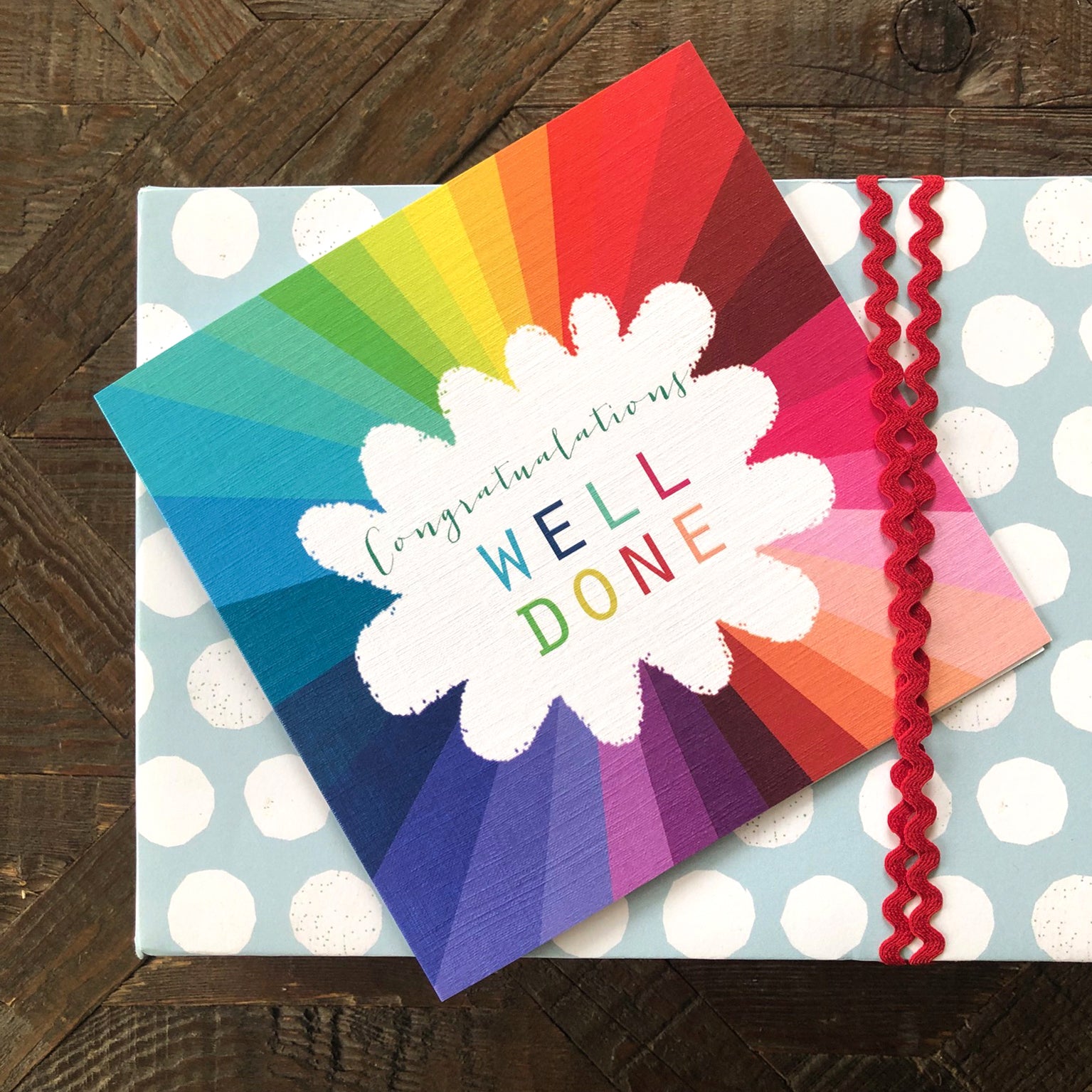 WO80 colourful well done card