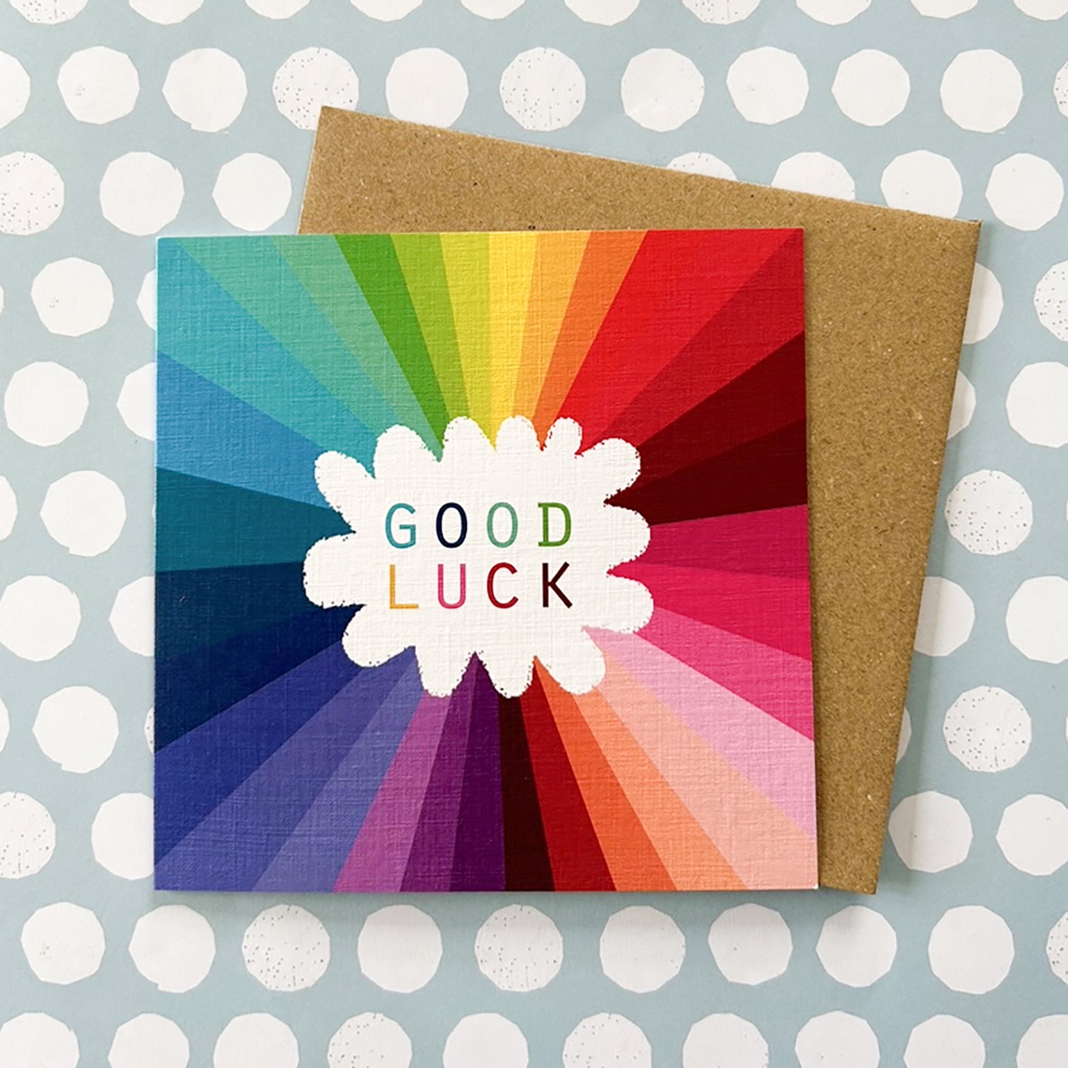 WO82 colourful good luck card