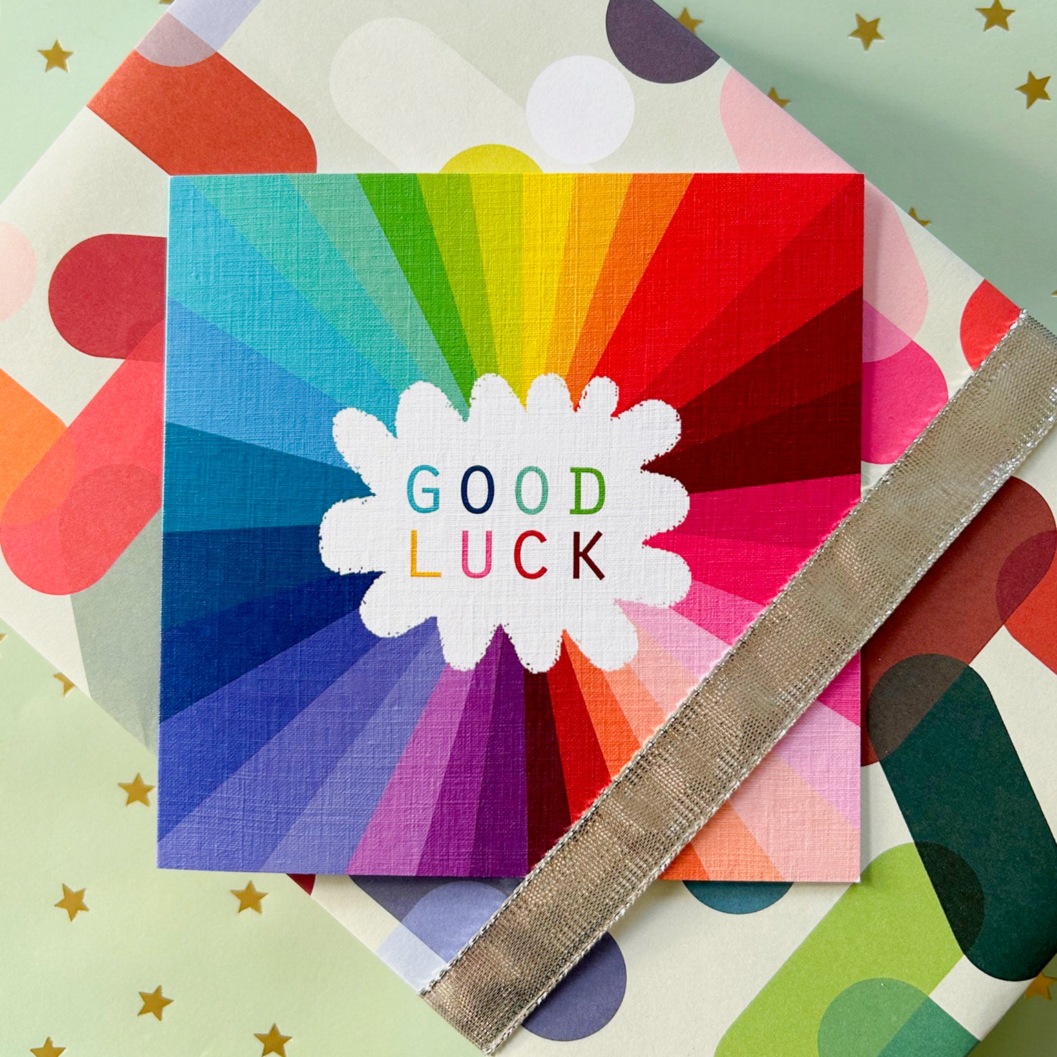 WO82 colourful good luck card