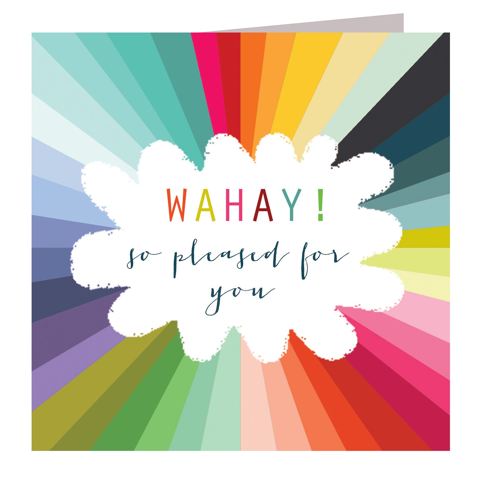 WO85 colourful wahay congratulations card