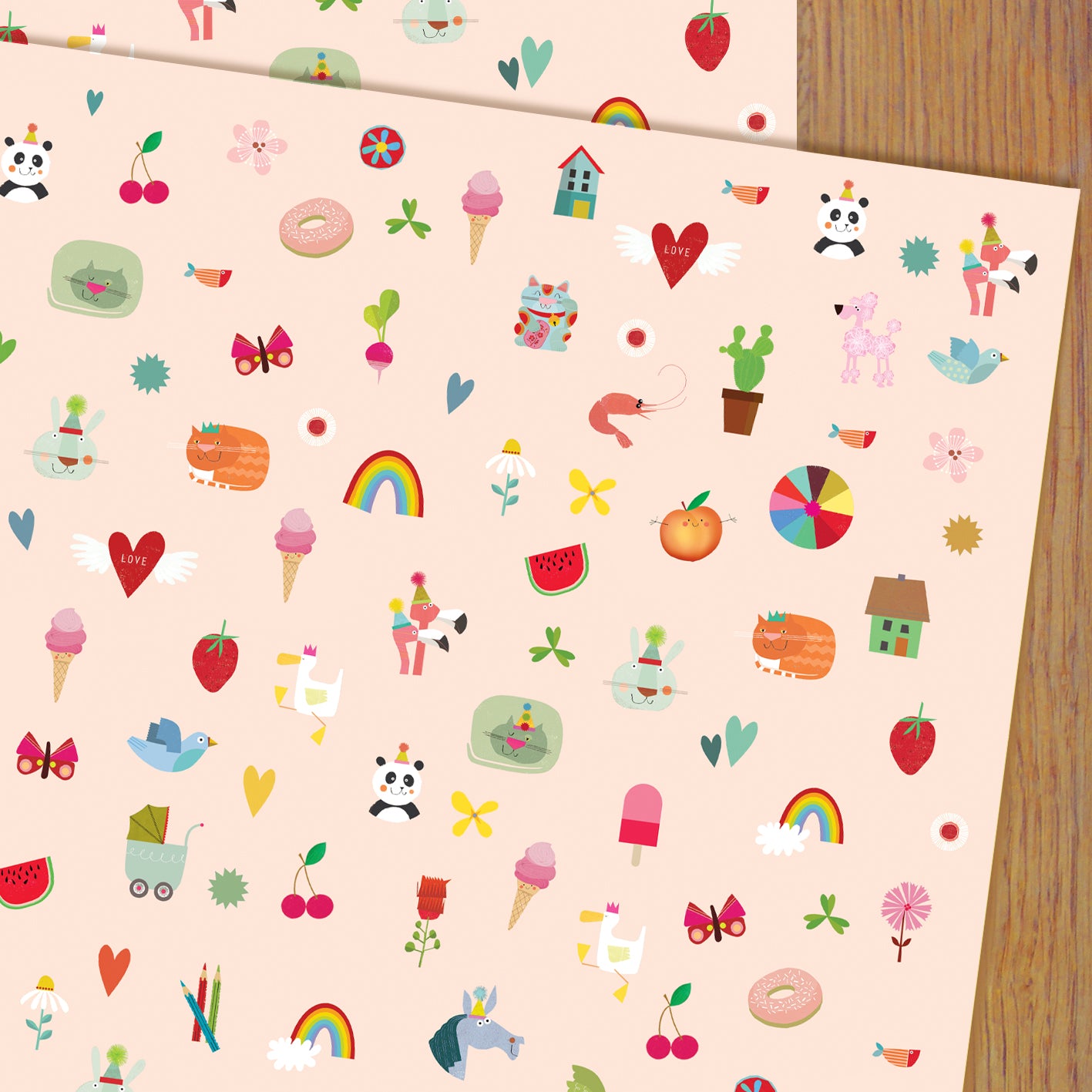 WP100 girlie wrapping paper