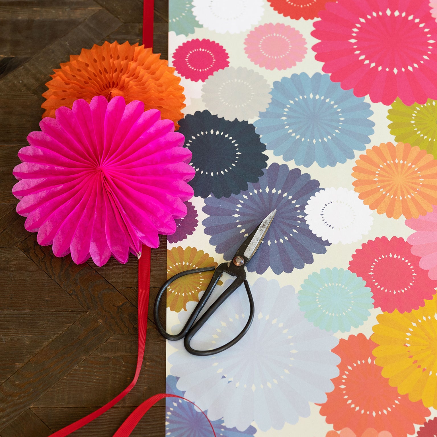 WP105 paper fan wrapping paper