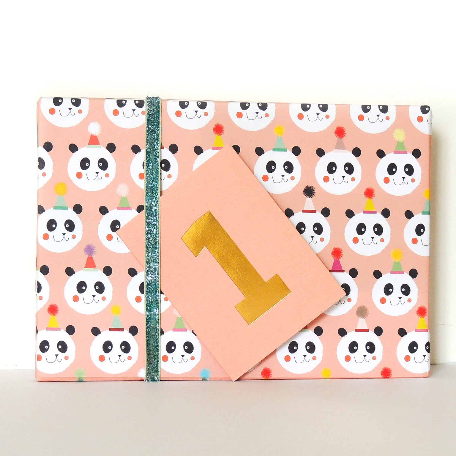 WP107 panda wrapping paper