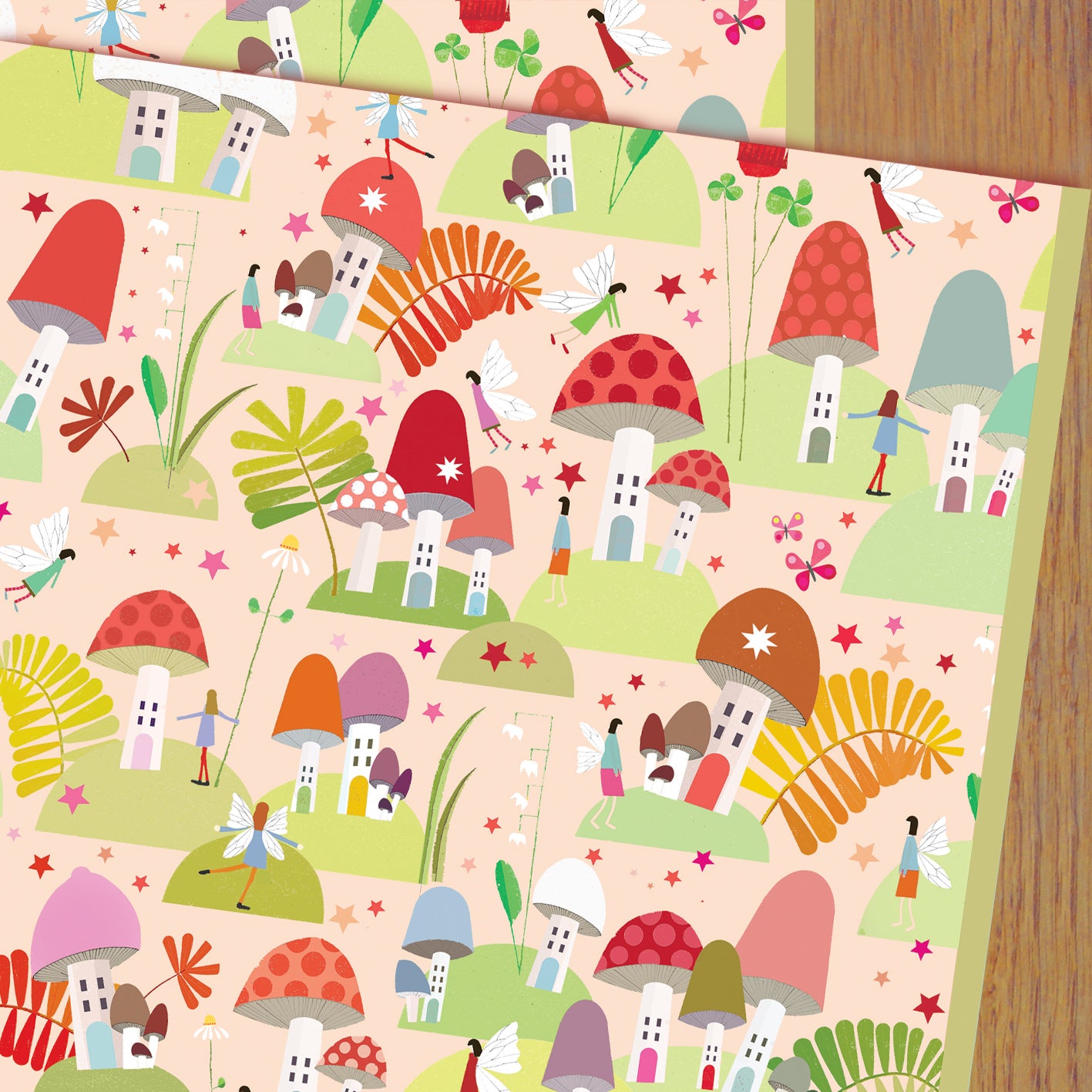 WP115 fairy gift wrapping paper