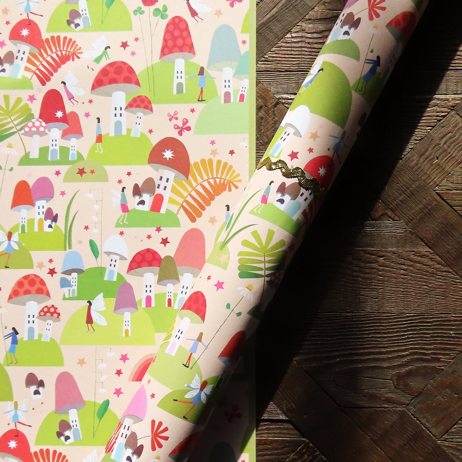 WP115 fairy gift wrapping paper