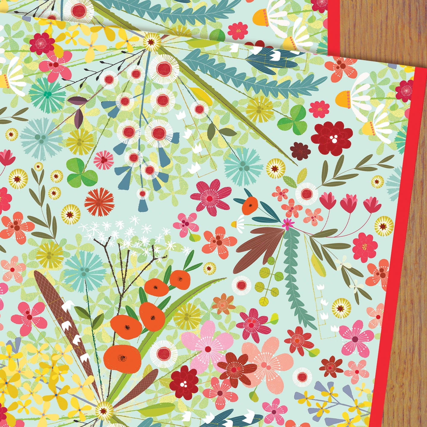 WP124 spring floral wrapping paper