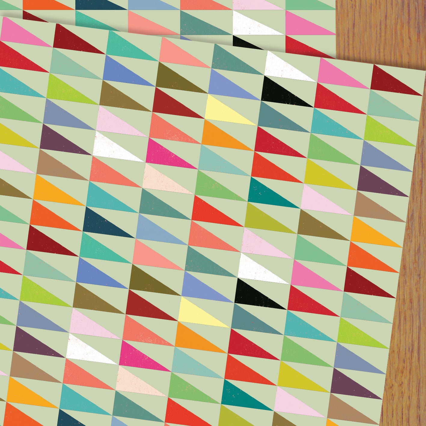 WP125 triangles wrapping paper