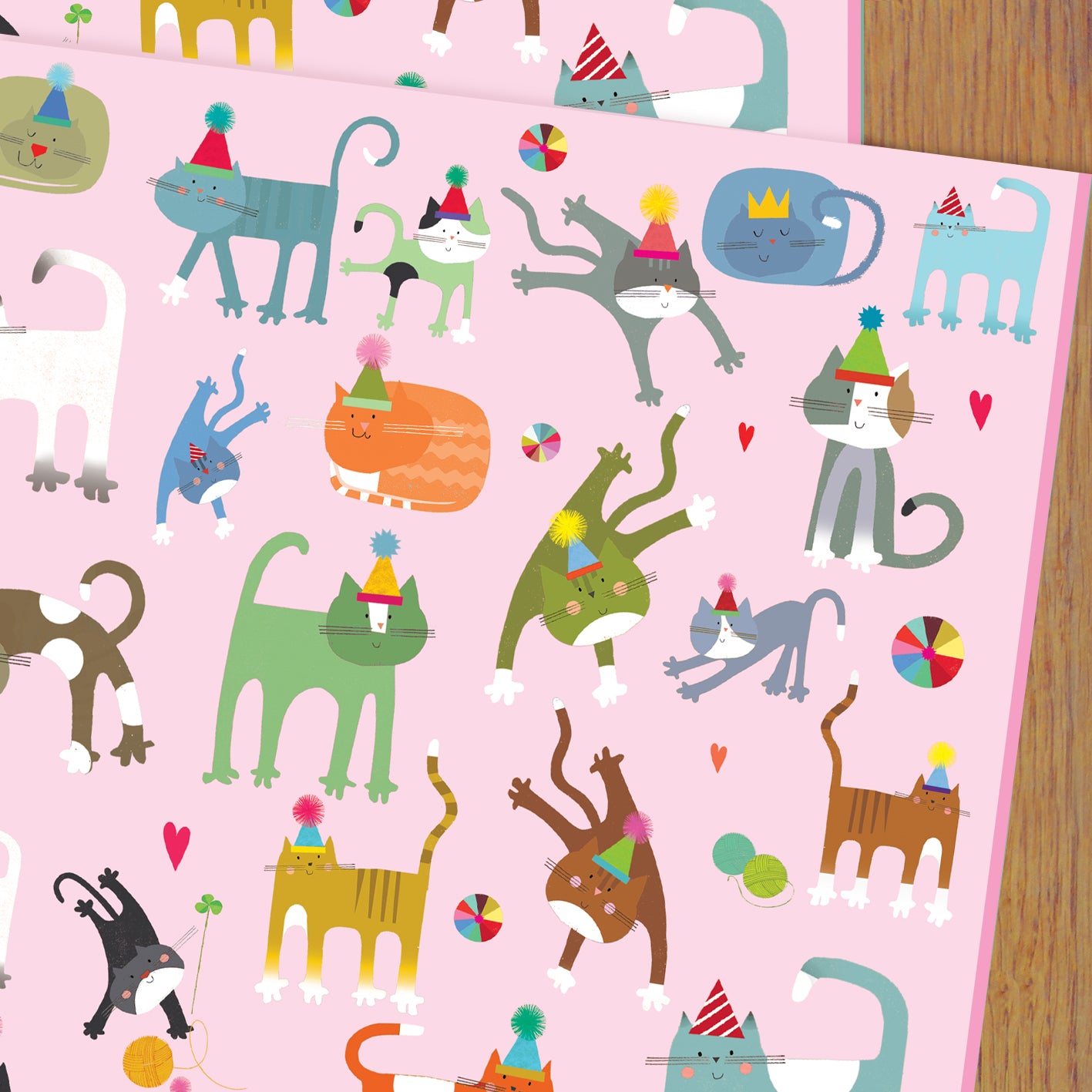 WP128 cats wrapping paper