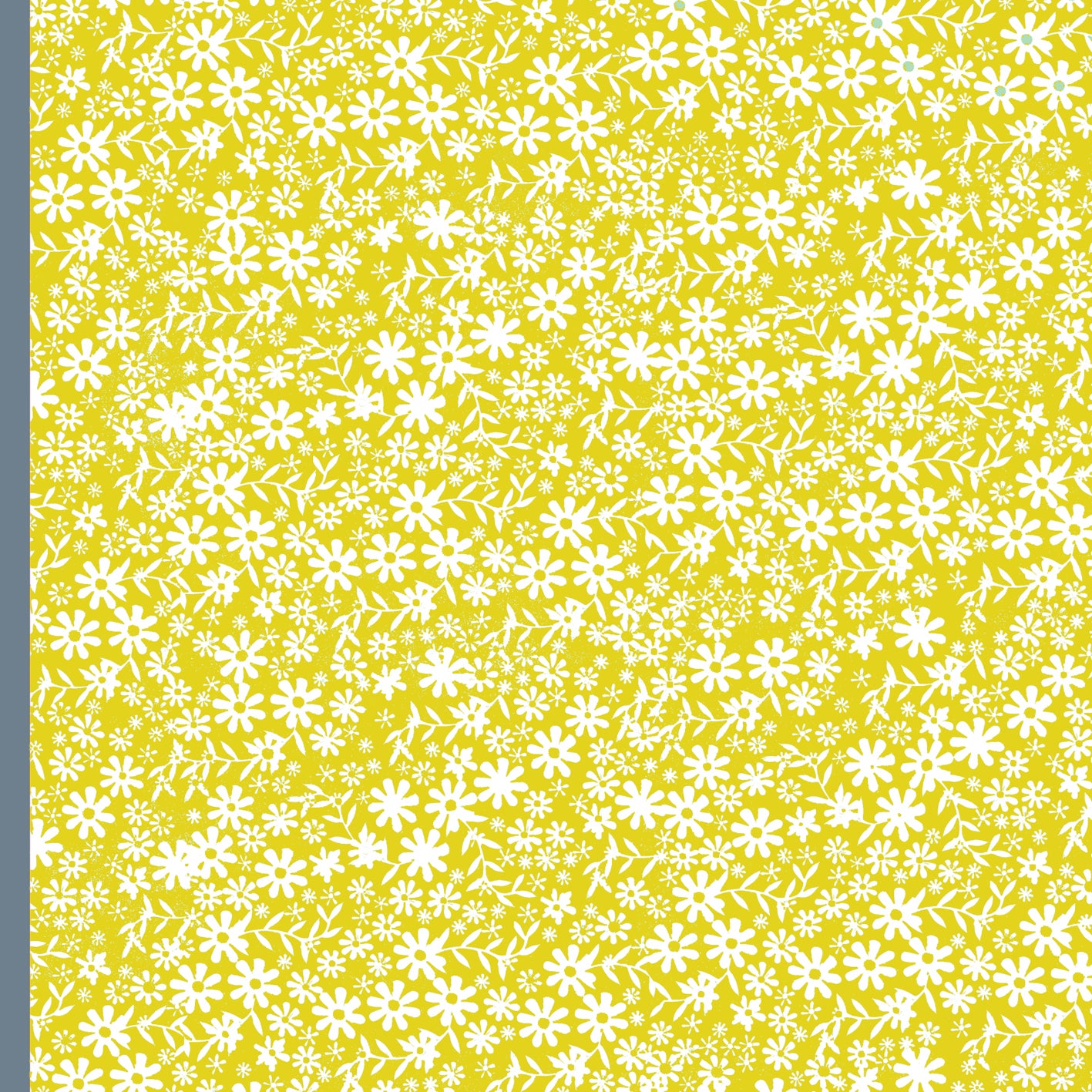 WP73 mustard ditzy wrapping paper