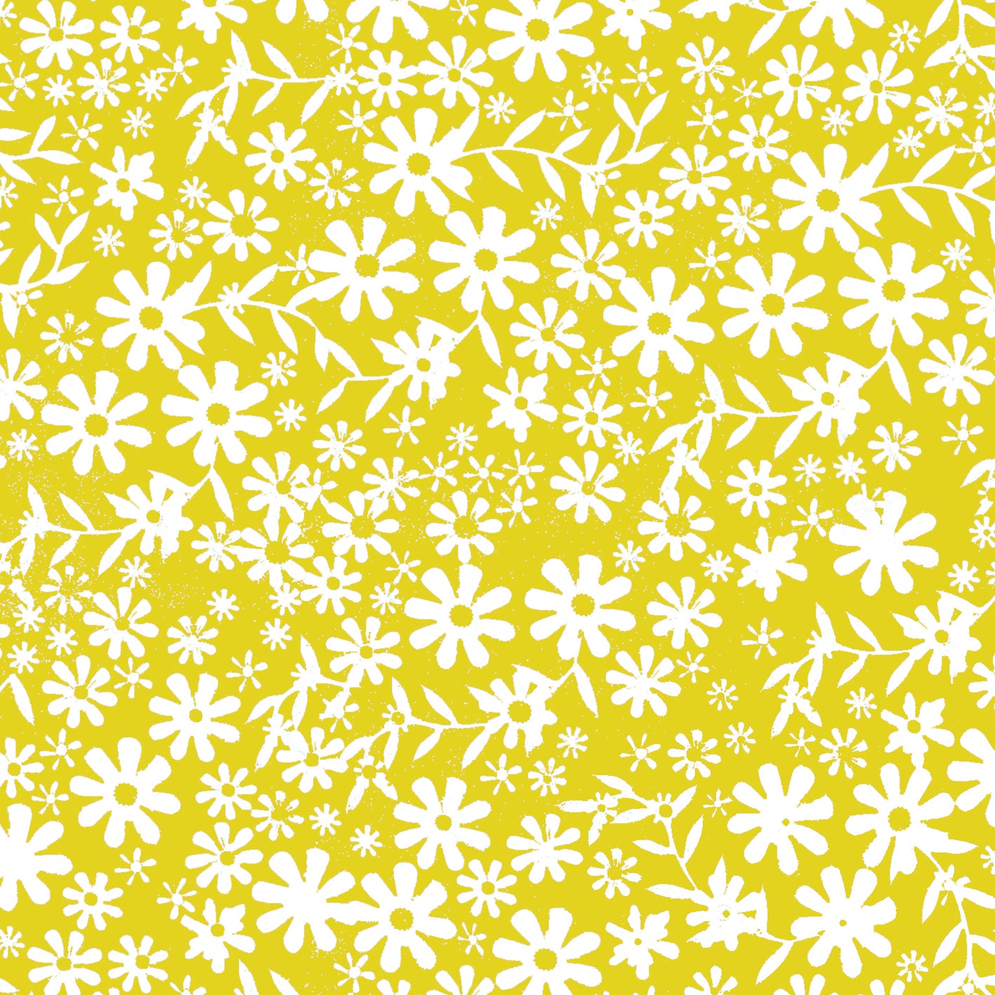 WP73 mustard ditzy wrapping paper