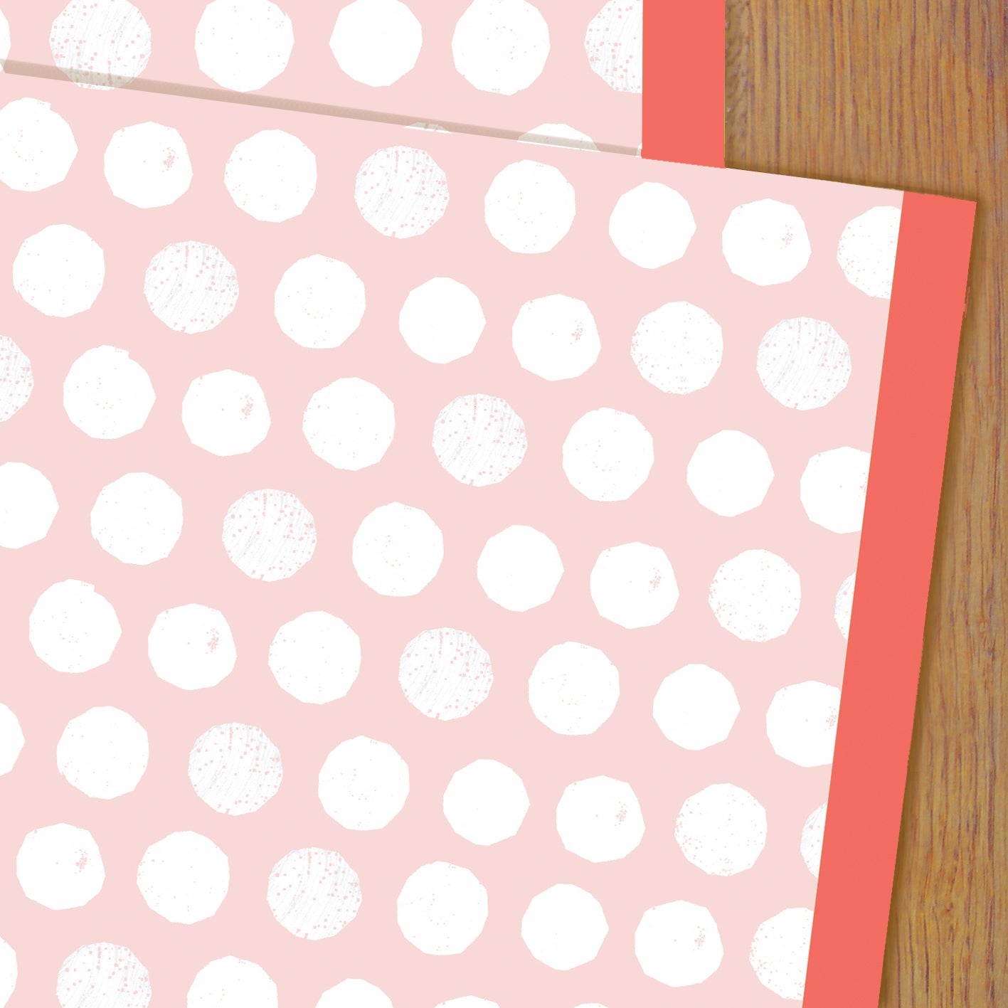 WP75 pink spots wrapping paper