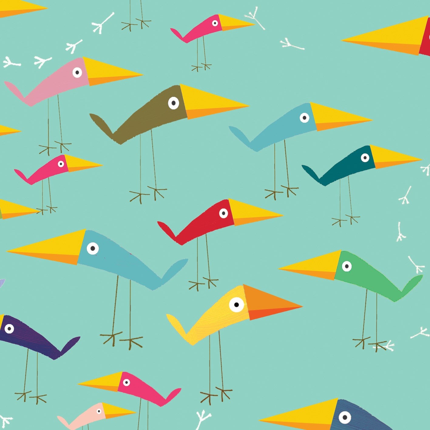 WP96 bird wrapping paper