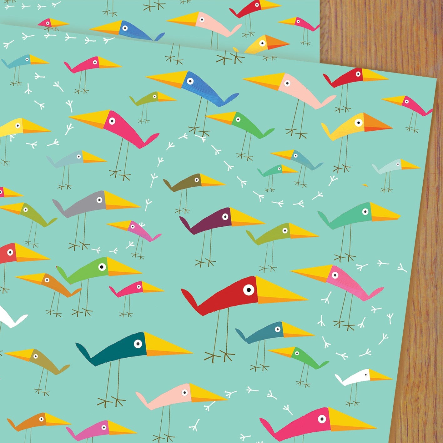 WP96 bird wrapping paper